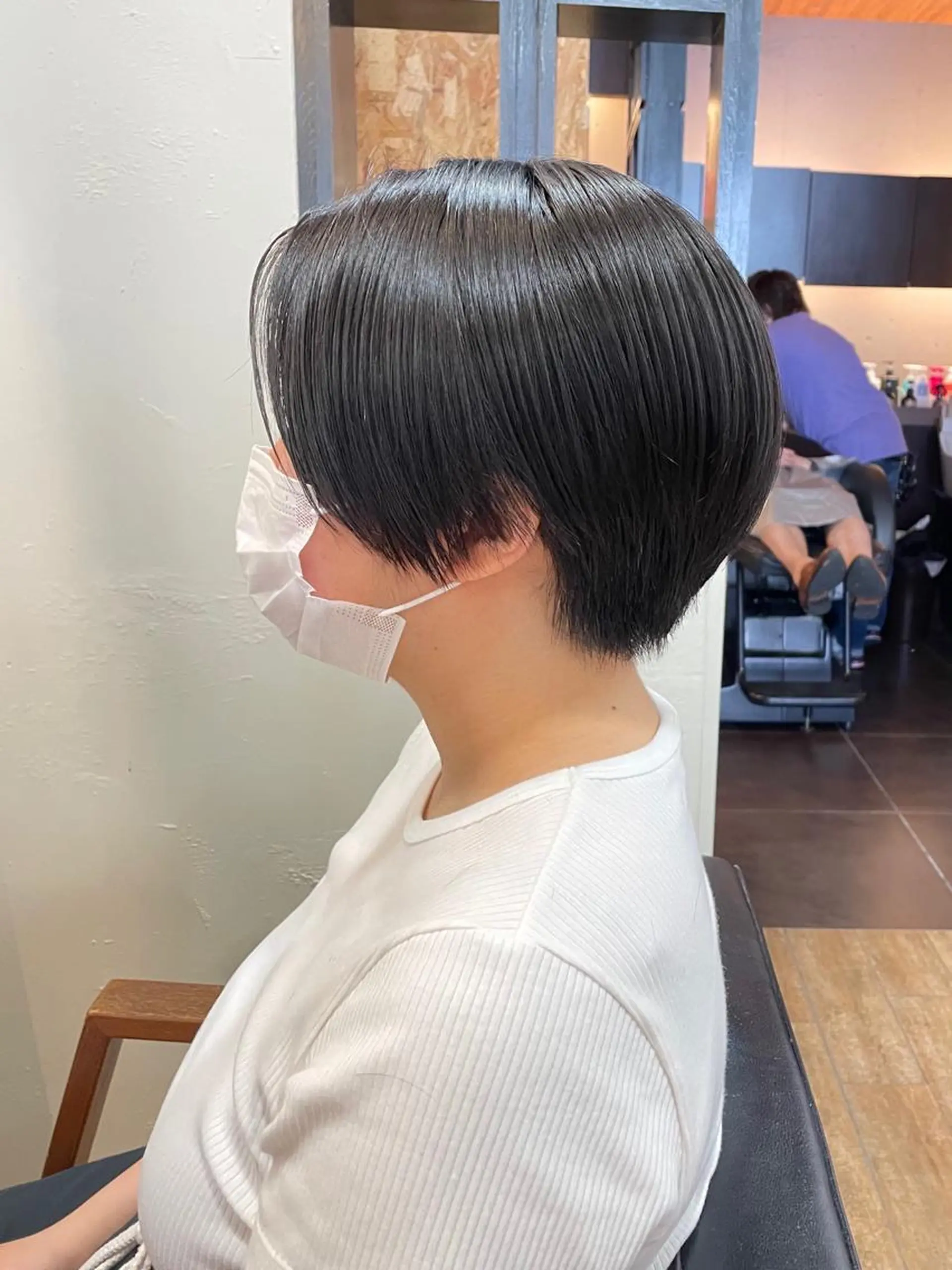 ショート ショート/ボブ/ メンズ/縮毛矯正のヘアスタイル