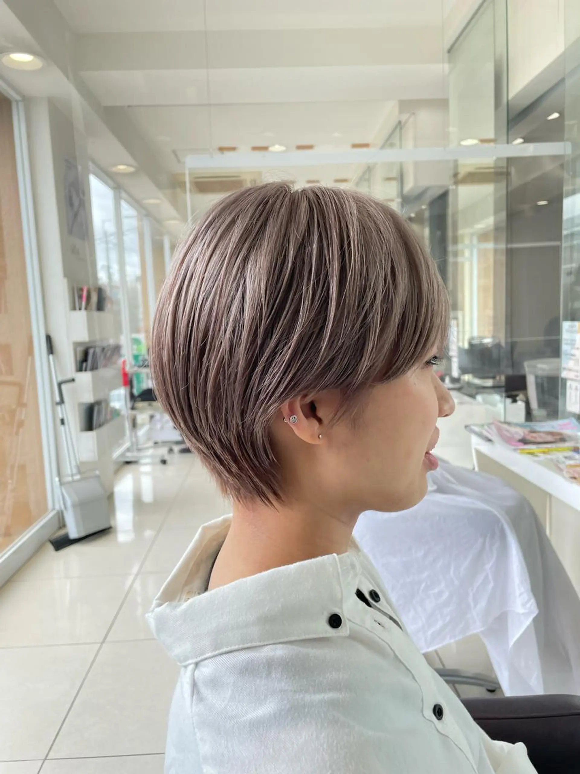 ショート カラー happiness西大寺店所属・ショートショートボブ うるはのヘアスタイル