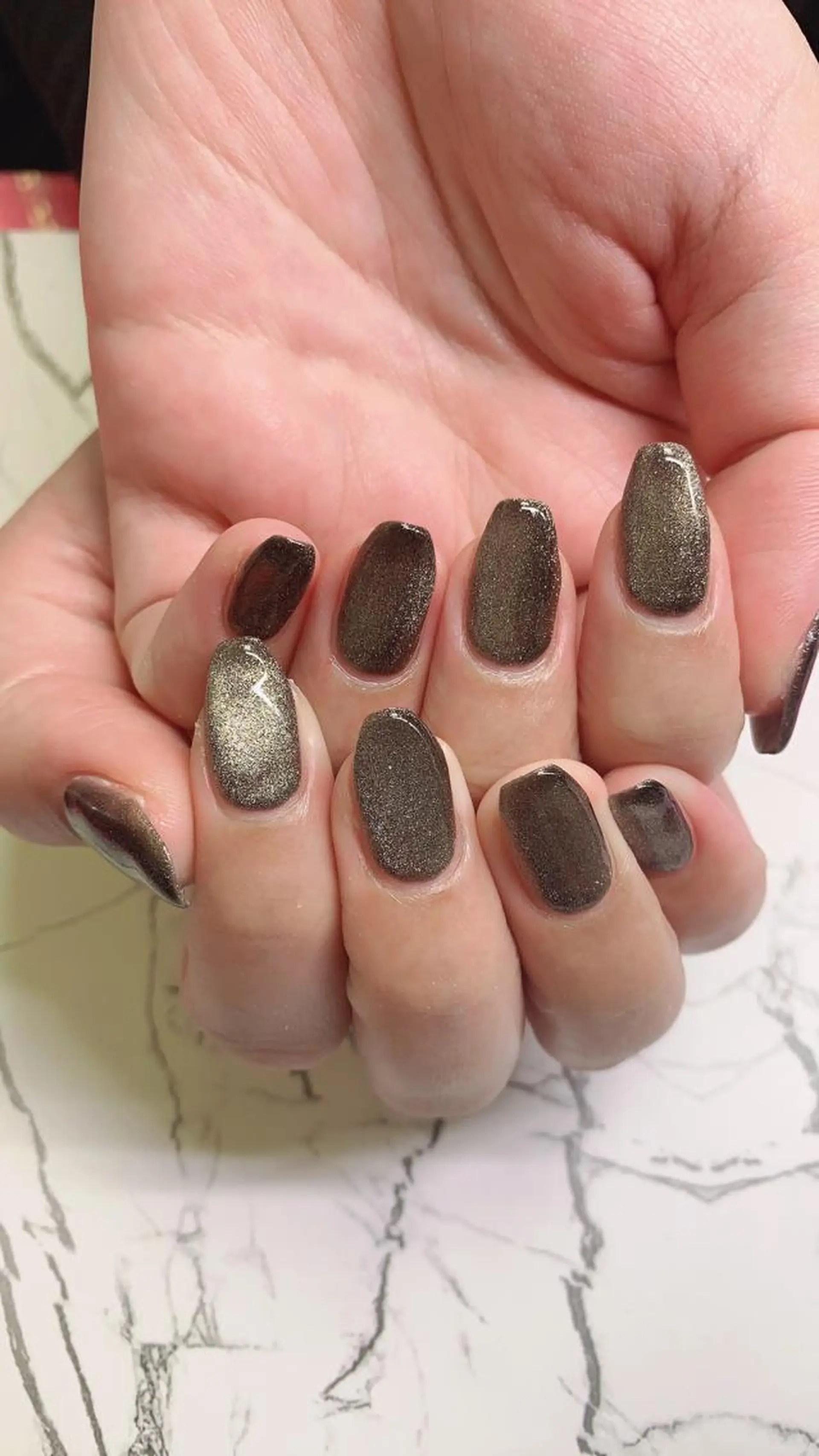 ネイル ハンドネイル はな💎ネイル ワンホン、長さ出しのネイルデザイン