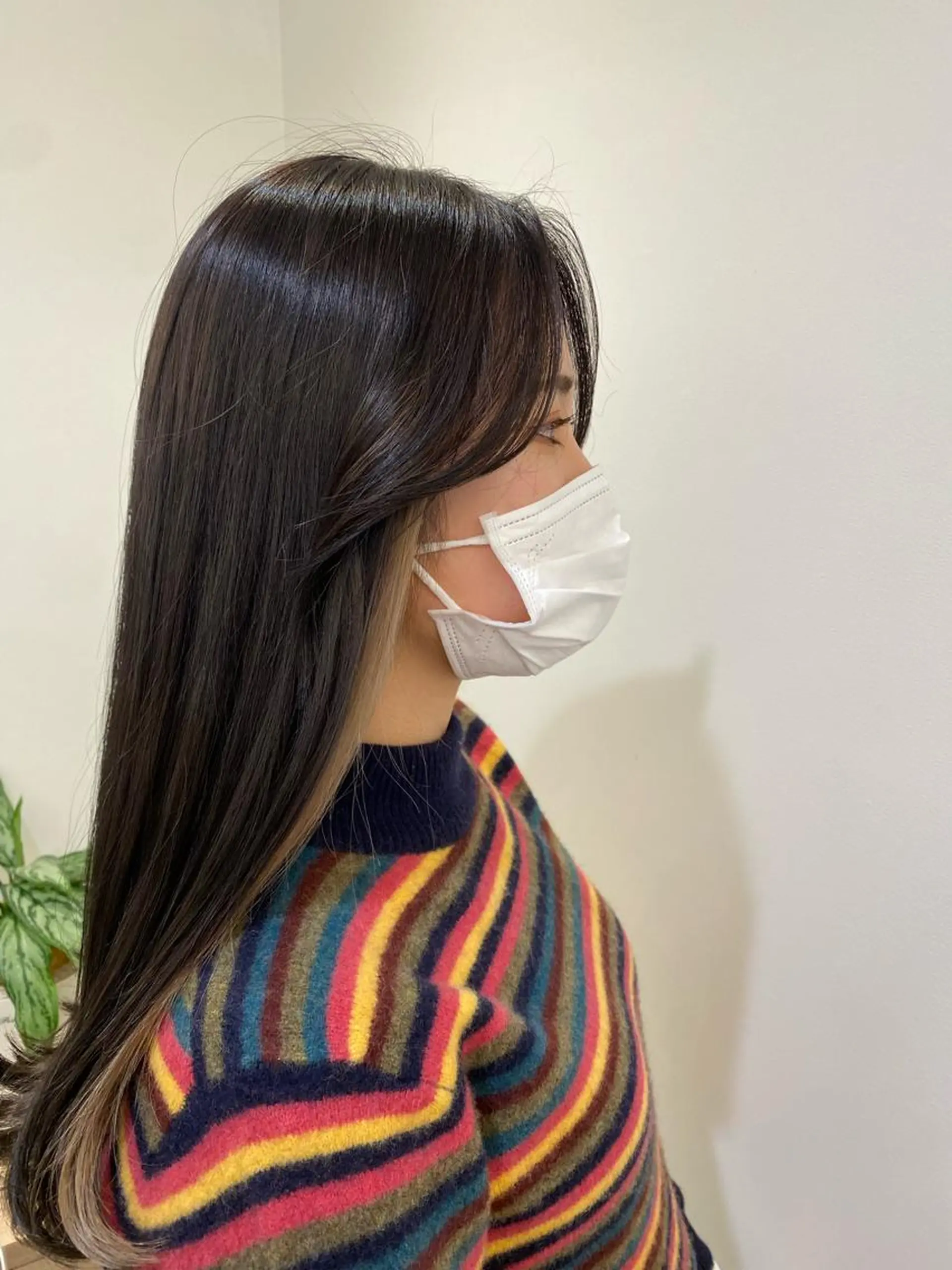 ロング カラー インナーカラー 韓国風ヘア マツモト カラー/ショートボブのヘアスタイル