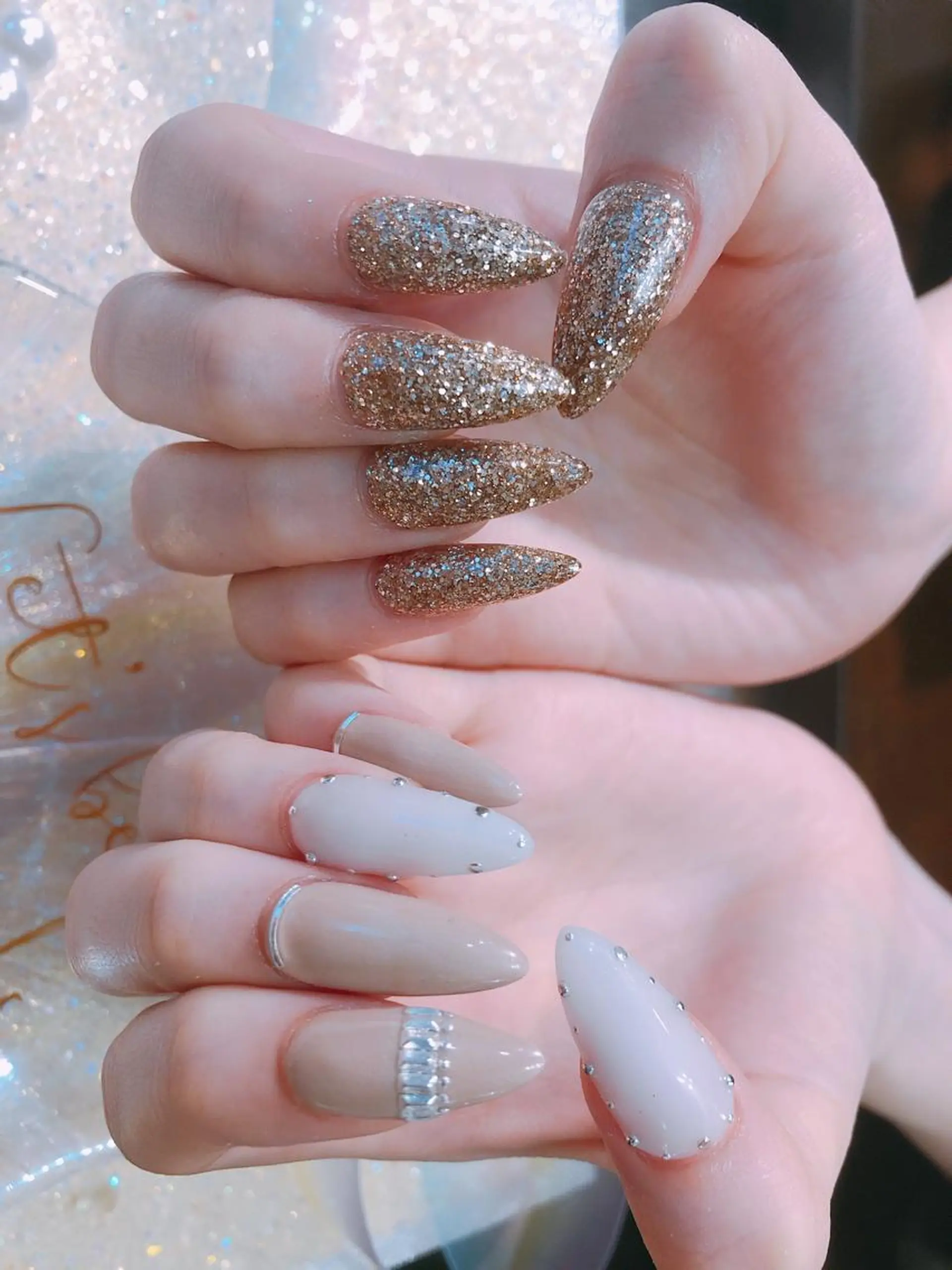 ロング ネイル ハンドネイル 長さ出し専門 nynaのネイルデザイン