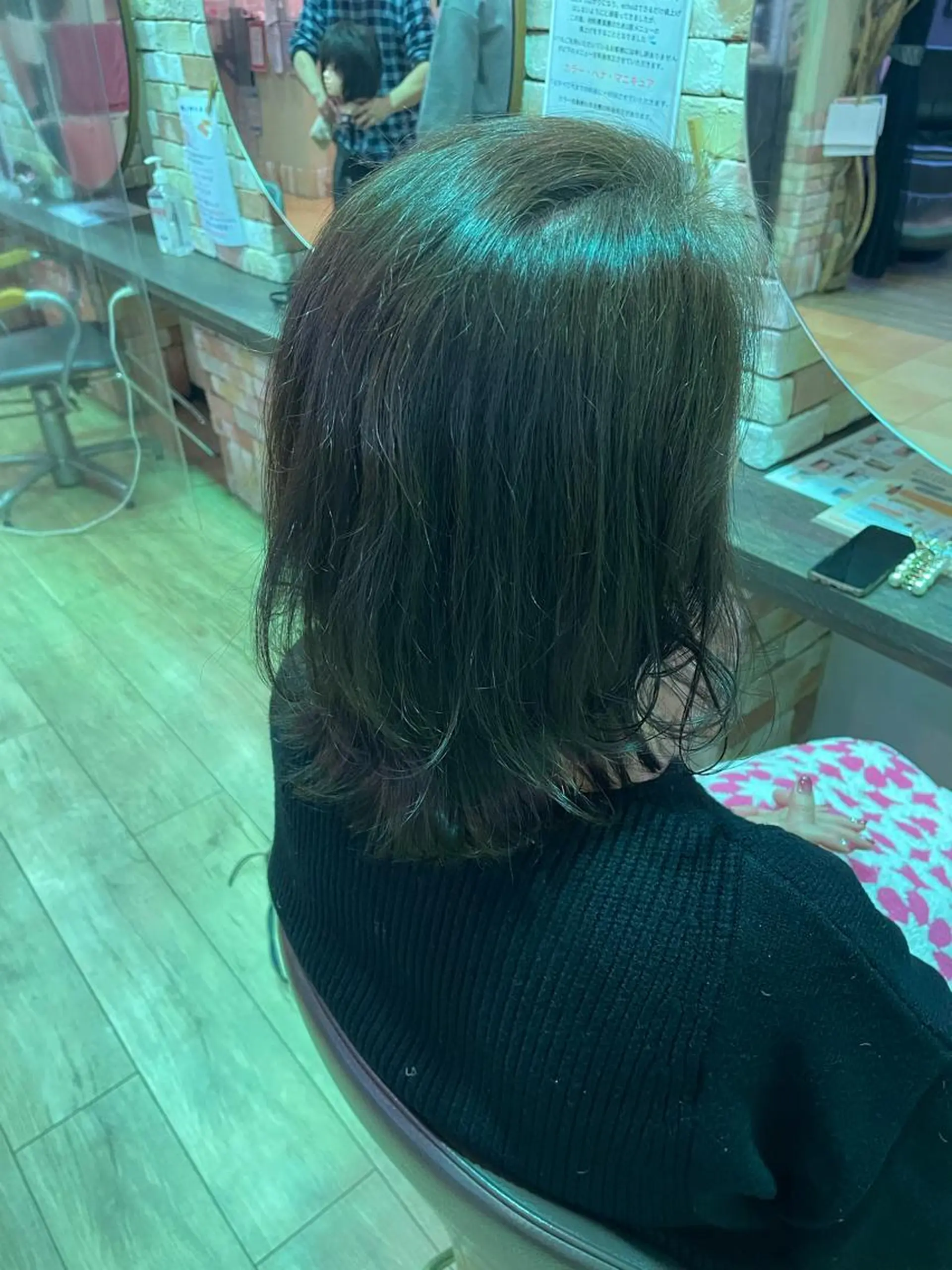 ミディアム hair make echo滿木あい花のヘアスタイル