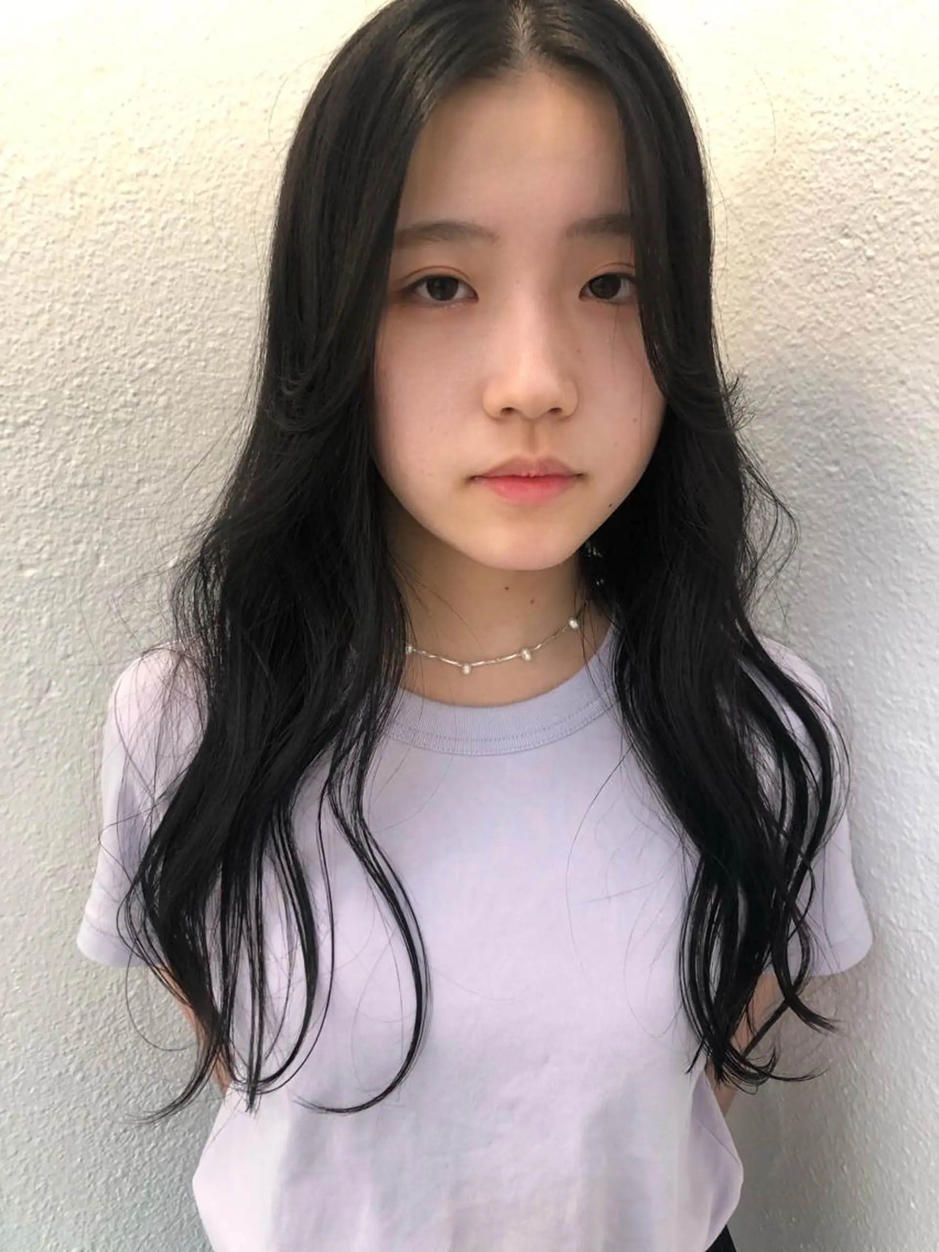 カラー ブリーチカラー🎀 韓国風/寺門美優のヘアスタイル