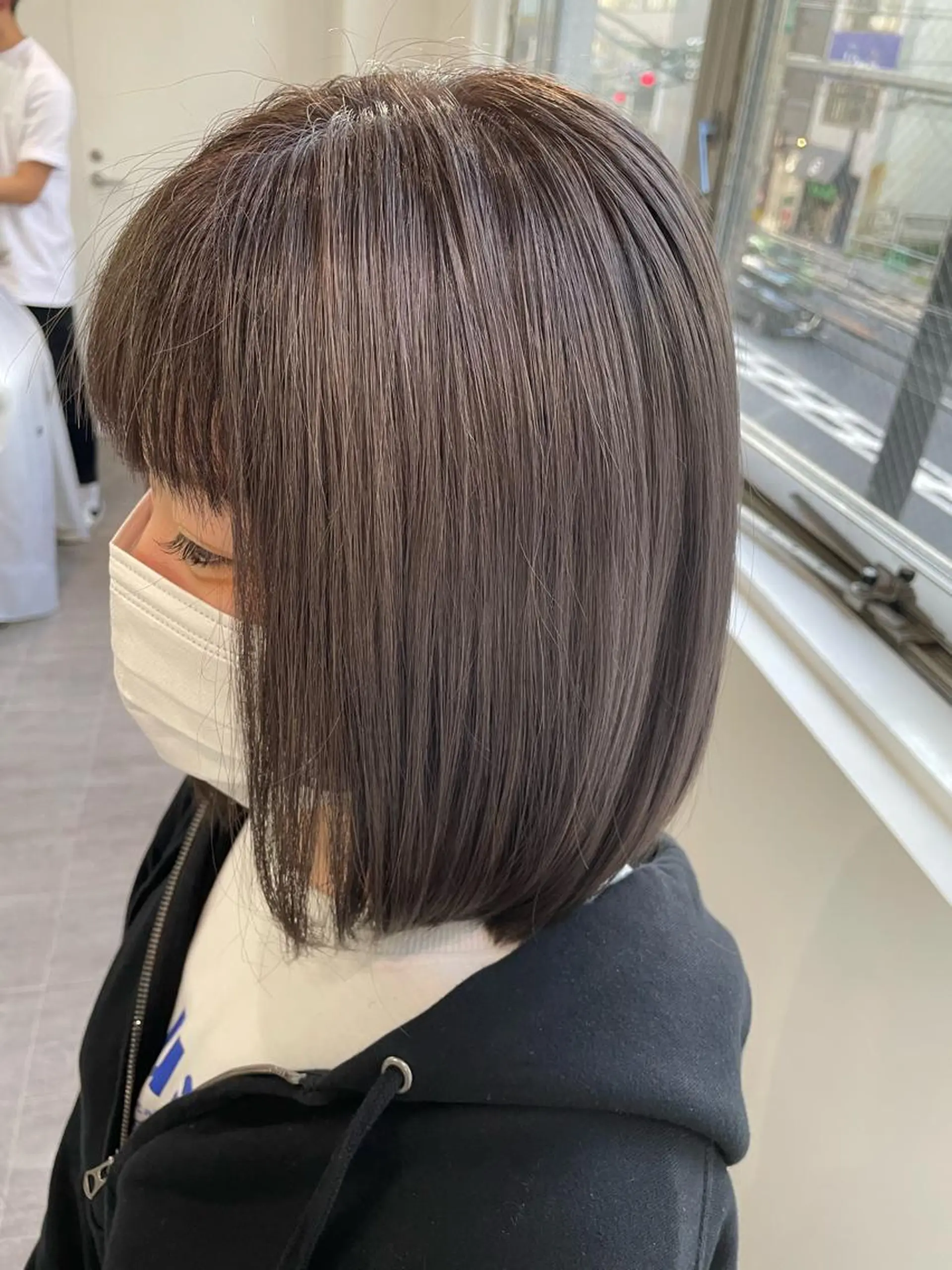 ミディアム カラー 透明感カラー 髪質改善/大阪守口市 🐣Ria‪🐣のヘアスタイル