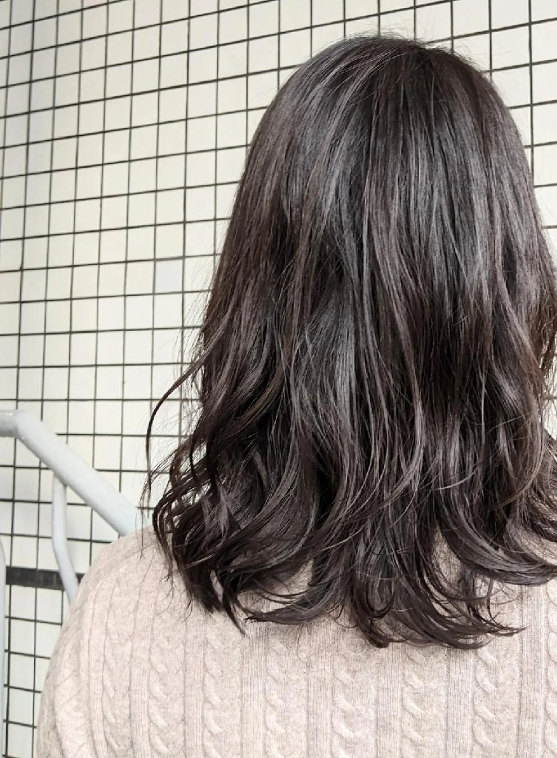 ミディアム パーマ ミディアムパーマ HIKARI＠ Ruheplatzのヘアスタイル