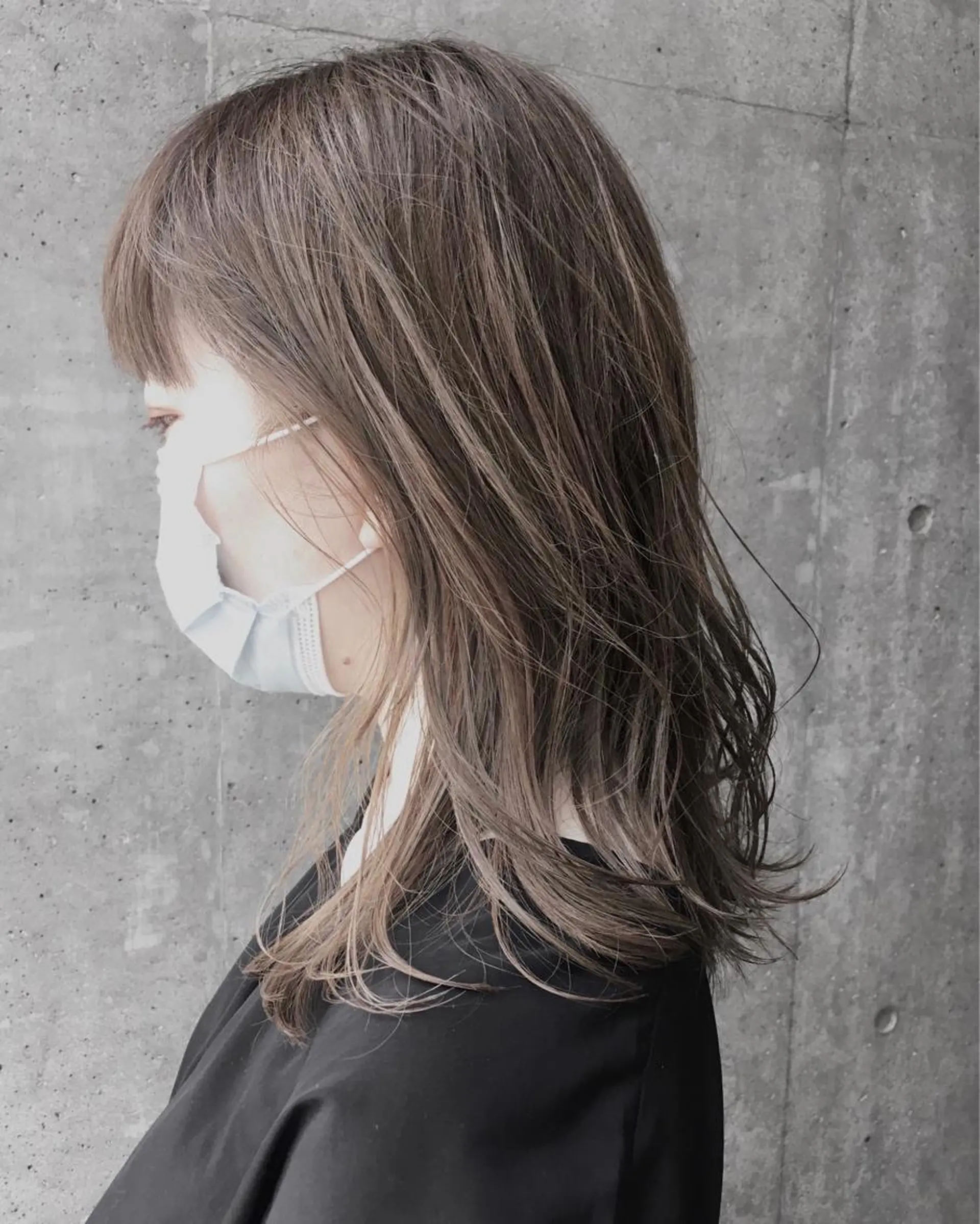 ミディアム カラー ヘアアレンジ カット ヘアカラー トリートメント Hareru 豊田 修廣のヘアスタイル