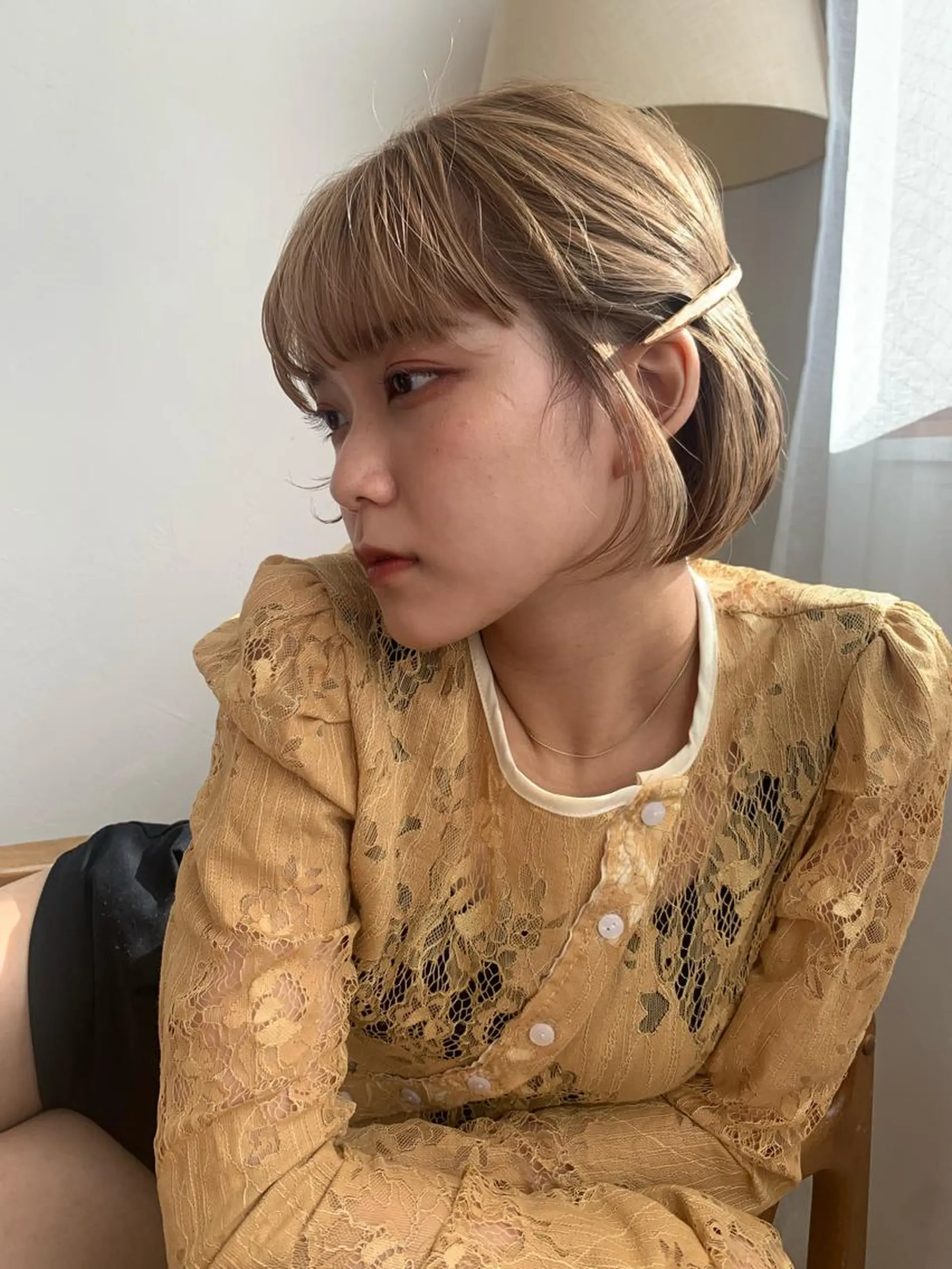 ミディアム カラー stylist店長 岡本真依のヘアスタイル