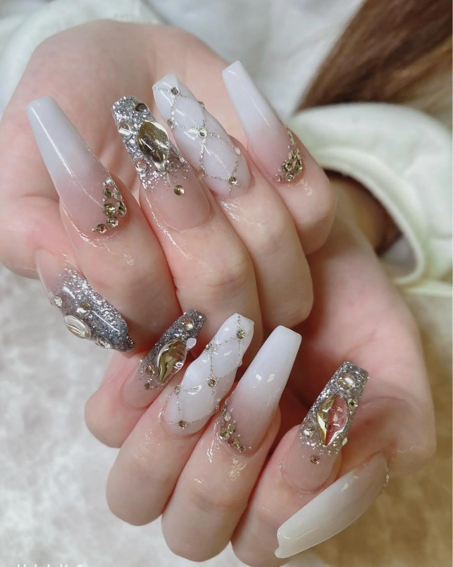 ロング JNA認定講師🌸 RIEのネイルデザイン
