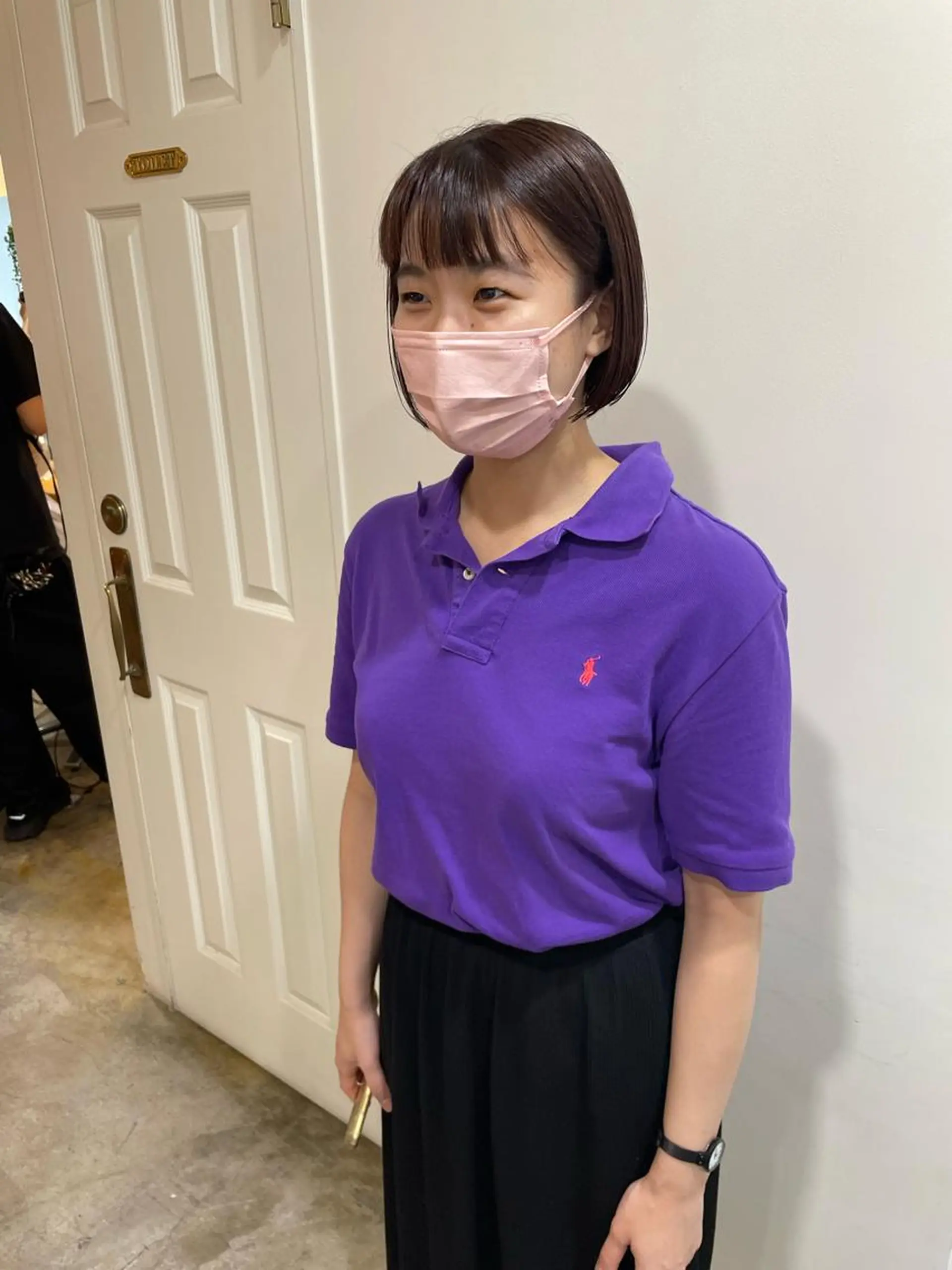 ショート カラー ベージュカラー ピンクカラー ピンクベージュ カット ヘアカラー トリートメント MIOベージュカラー 柔らかいカラーのヘアスタイル