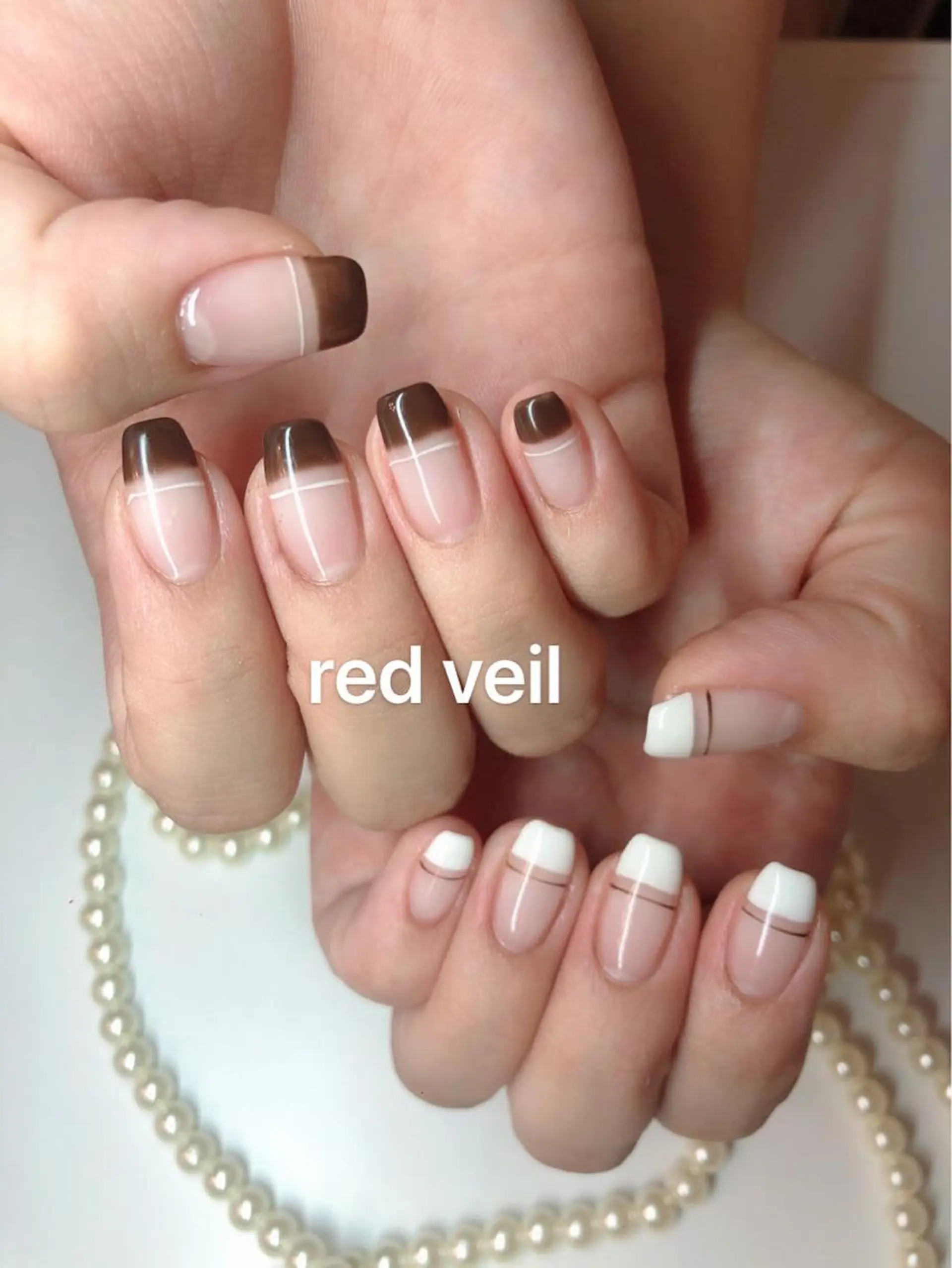 ミディアム ネイル 長さ出し専門 nynaのネイルデザイン