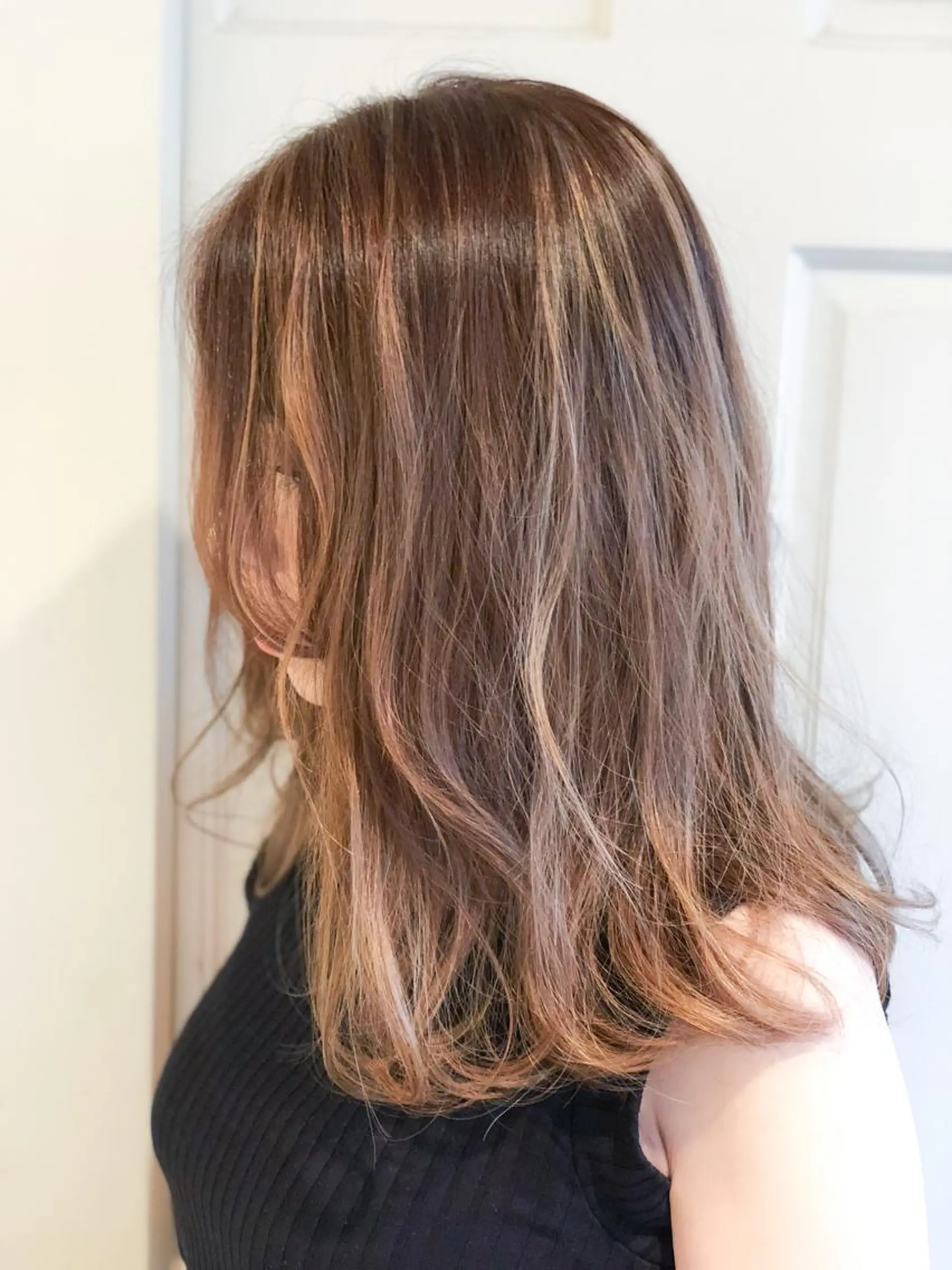 ミディアム カラー アッシュ ベージュカラー ハイライトカラー ハイライト ヘアカラー トリートメント 🧡ショートの達人 🧡SHOのヘアスタイル