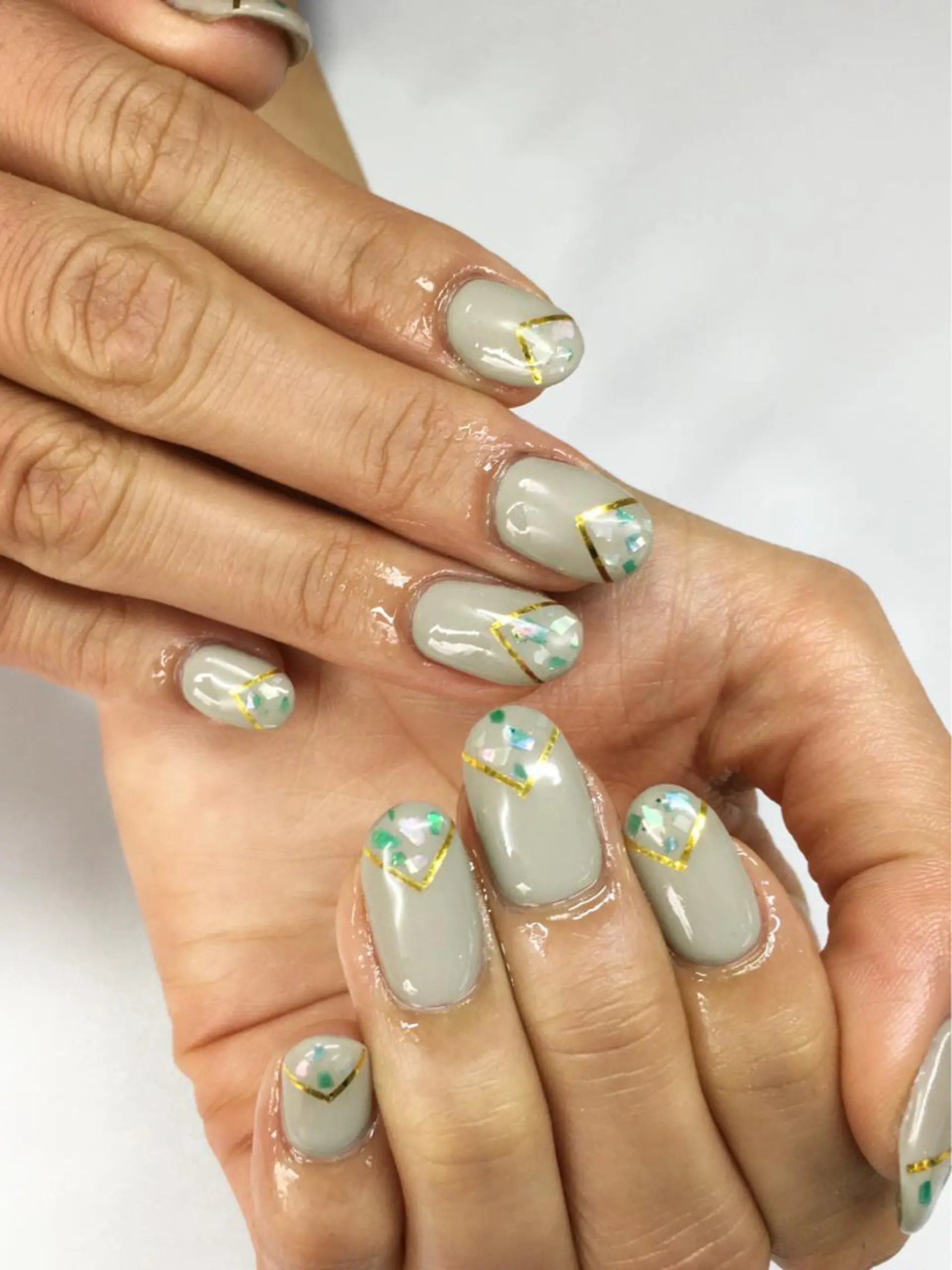 ネイル 長さ出し ジェルネイル glow_ nailのネイルデザイン