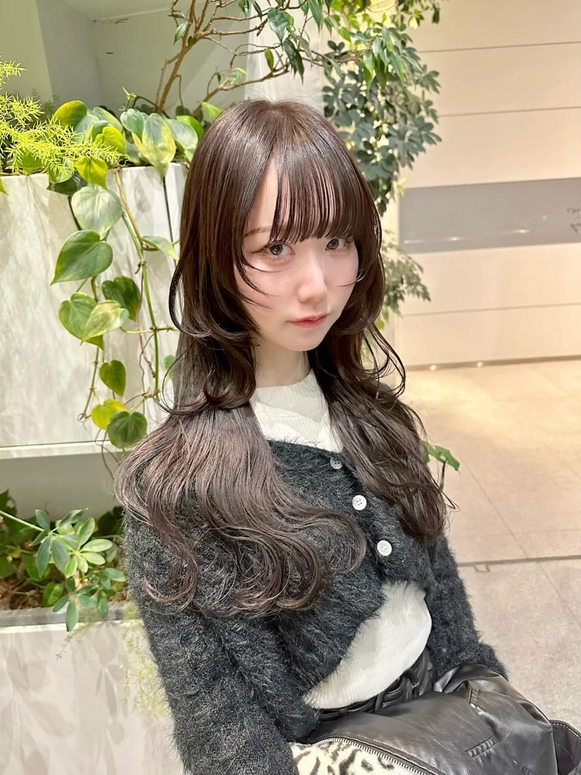 ロング カット ヘアカラー トリートメント 東北No.1完全個室 💐梶谷社長のヘアスタイル