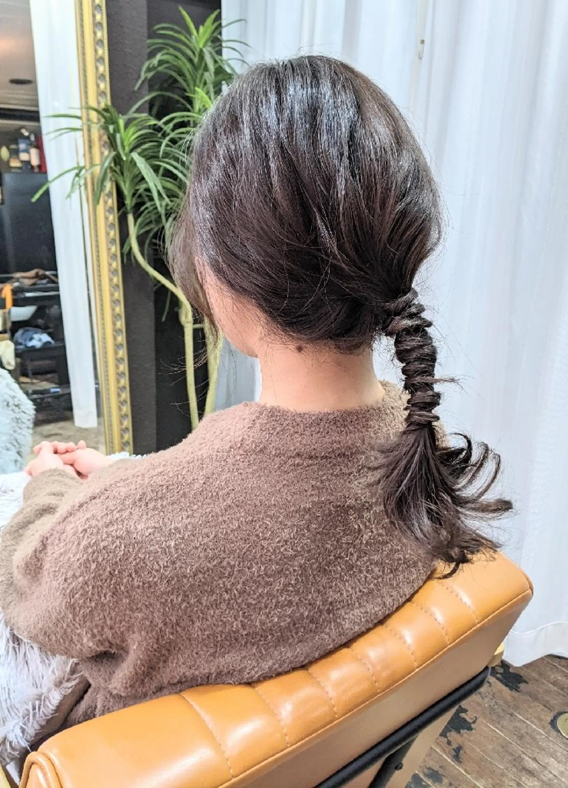 ヘアアレンジ ミディアム ポニーテール HIKARI＠ Ruheplatzのヘアスタイル