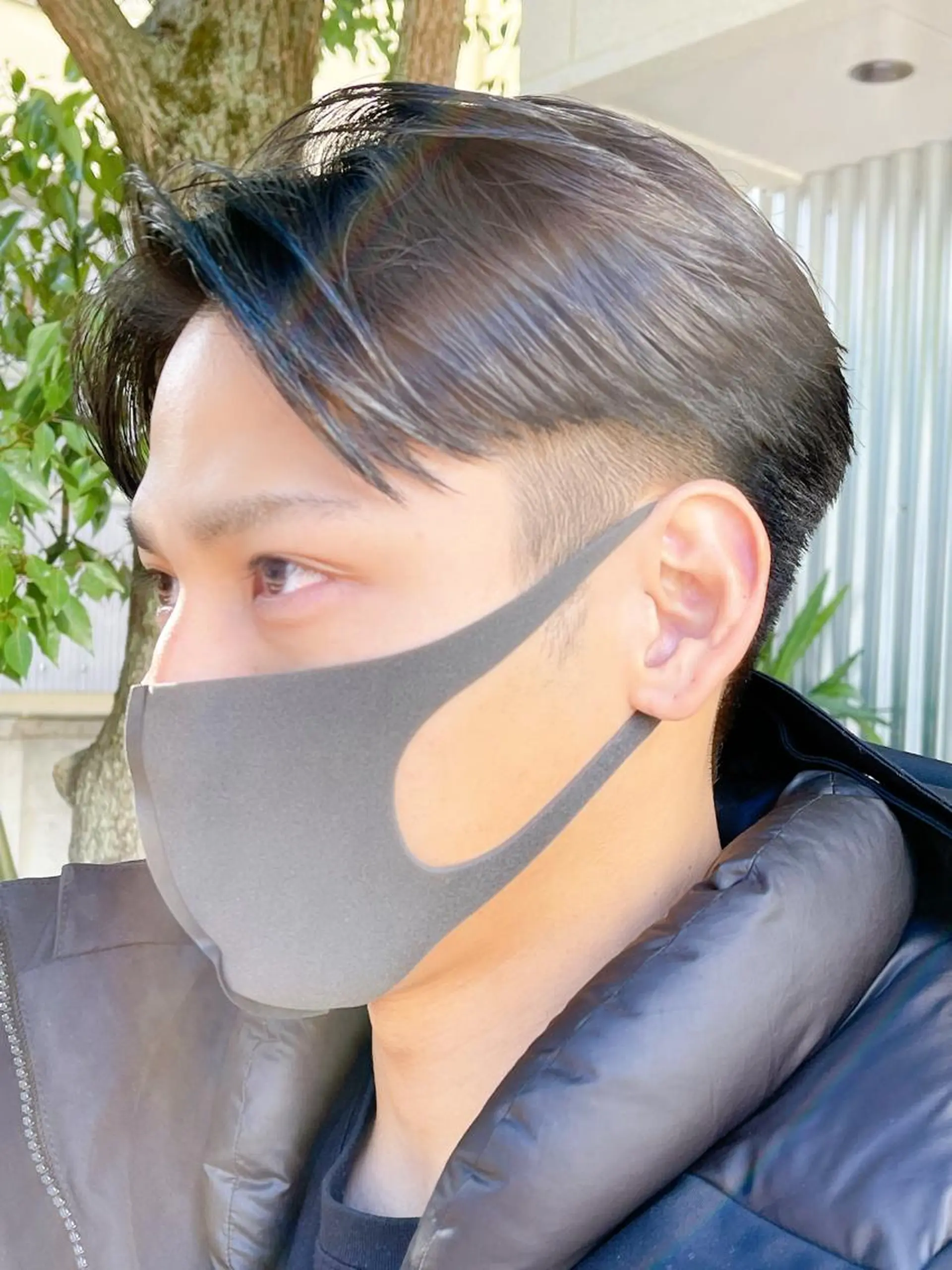 ショート パーマ メンズ センターパート カット パーマ メンズパーマ タカキリョウのヘアスタイル