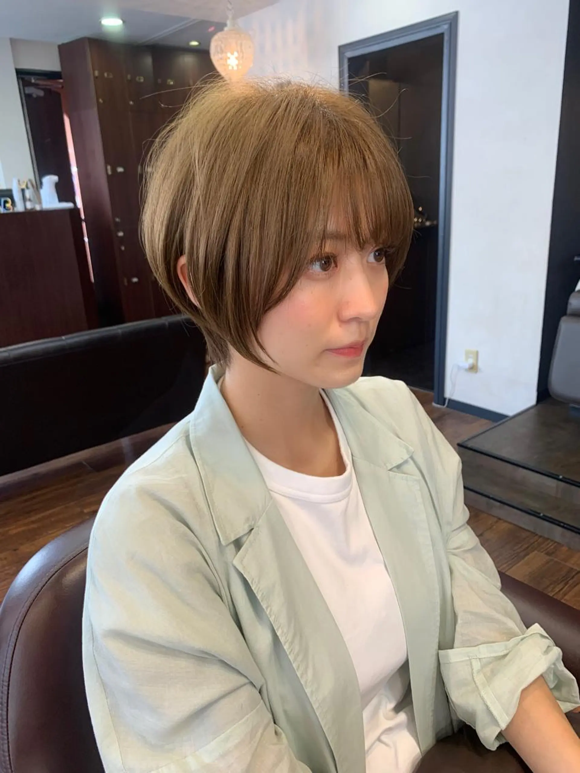 ショート 縮毛矯正/ショート/ レイヤー/畑中正敏のヘアスタイル