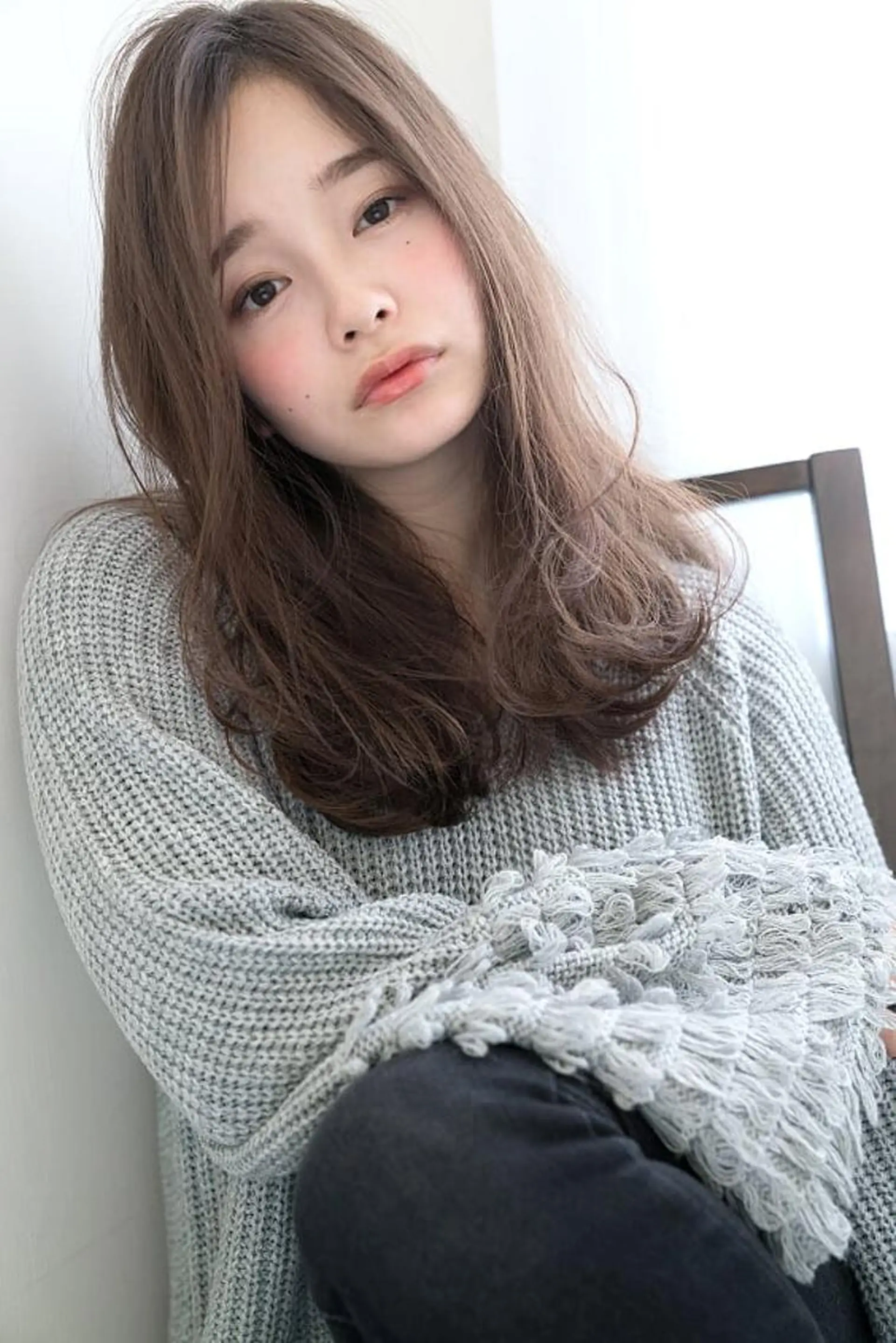 セミロング カラー DUNOhair デュノヘアーのヘアスタイル