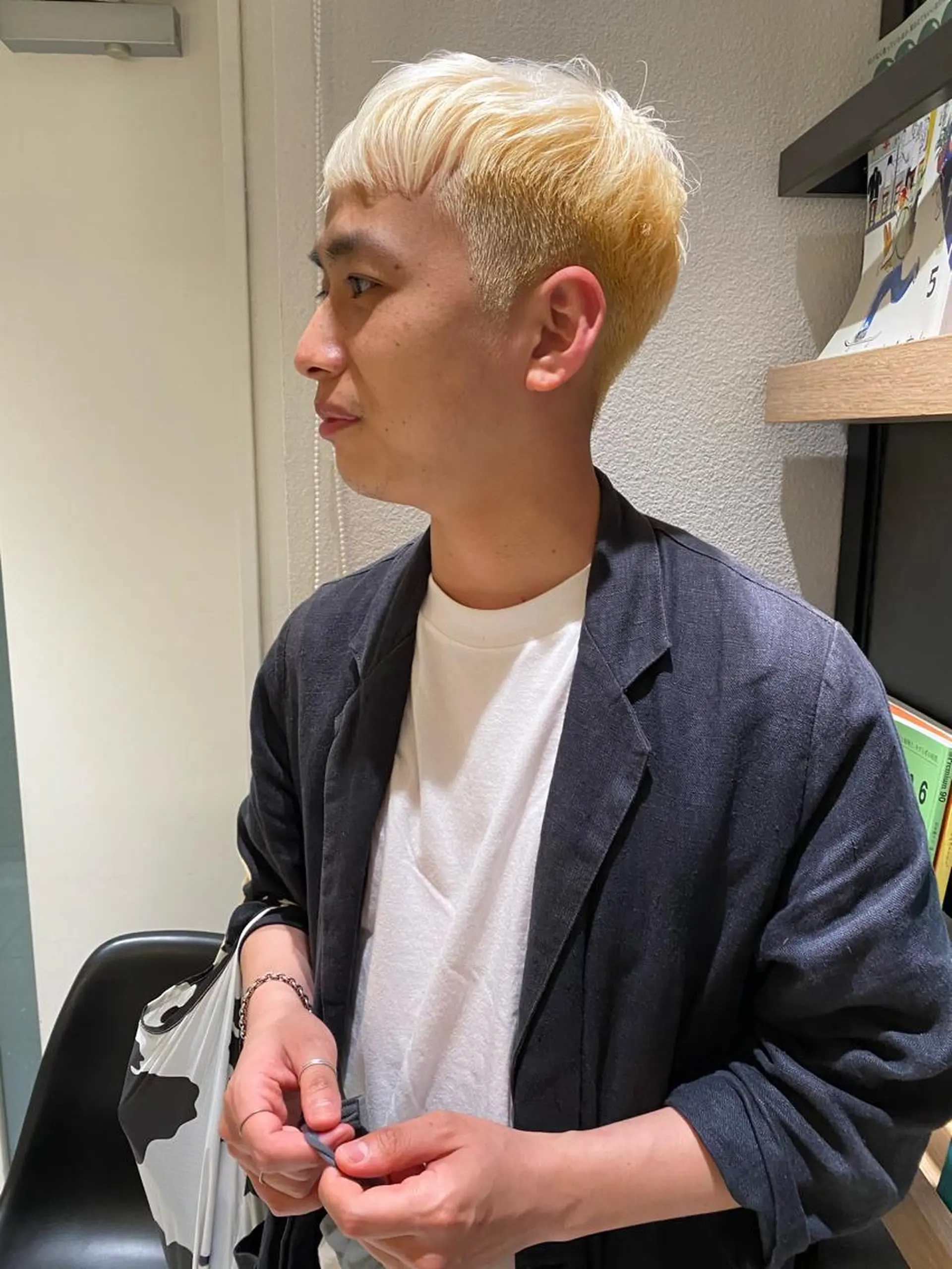 メンズ メンズハイトーン 🍸nana/透明感 カラー/レイヤー✨のヘアスタイル