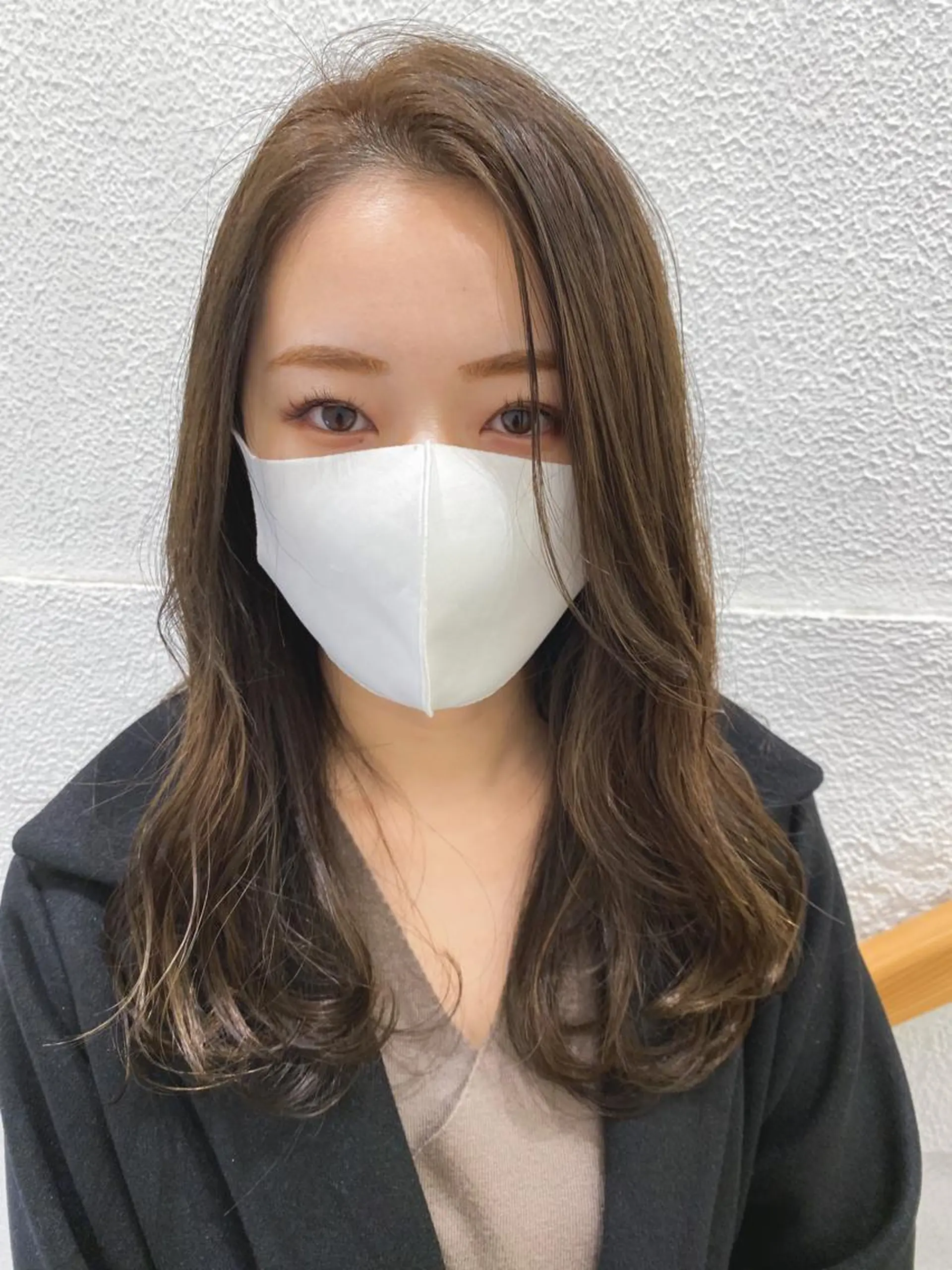 セミロング カラー 当日予約🆗✂︎ ウエモト　タクのヘアスタイル