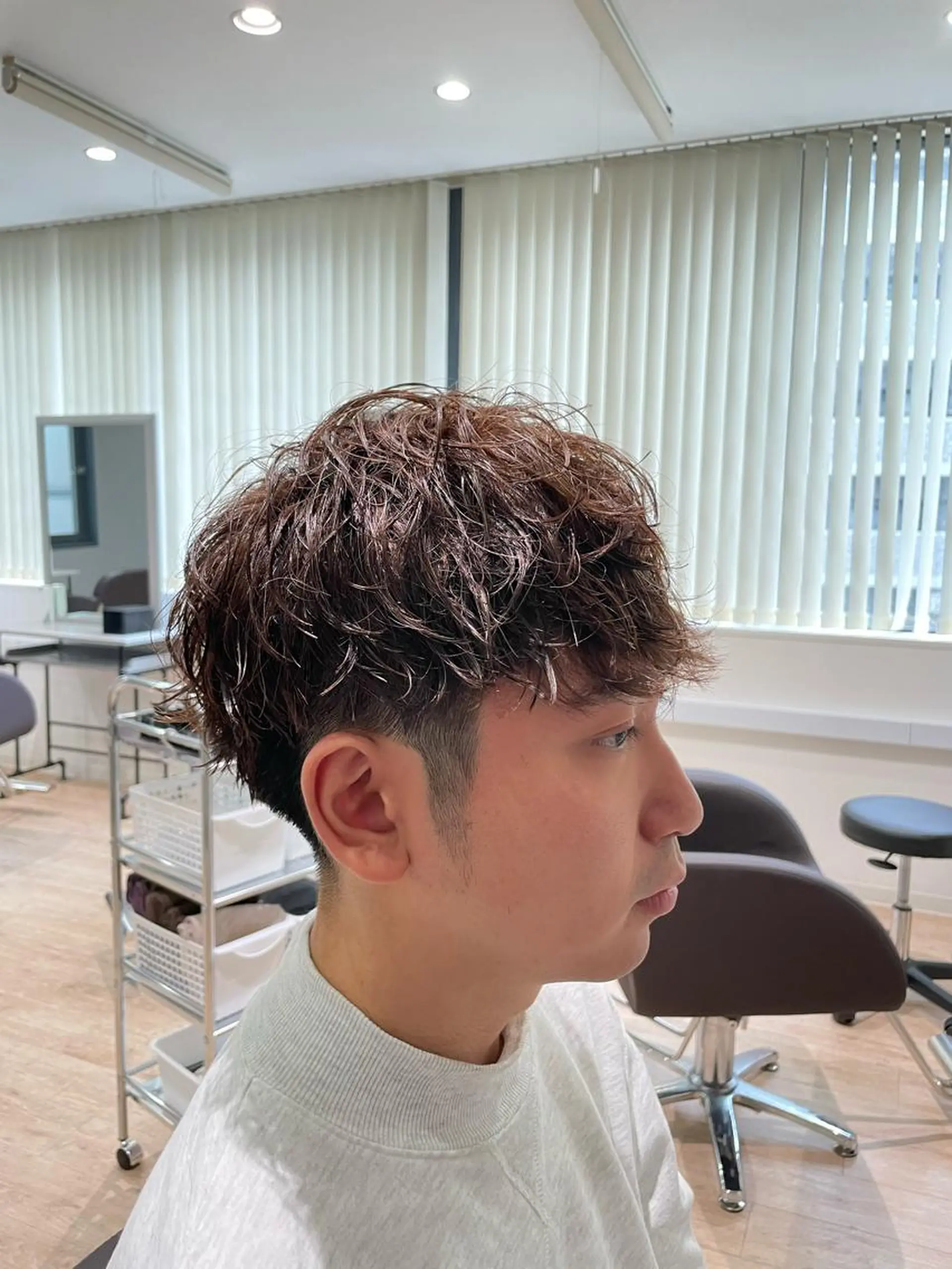 パーマ メンズ Ryo 難波 メンズサロンのヘアスタイル