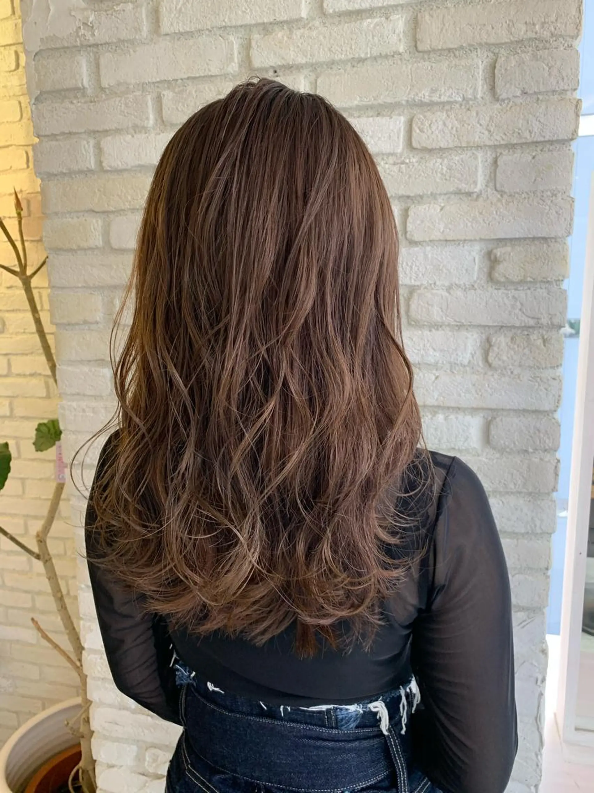 ロング カラー カット ヘアカラー トリートメント ヘアセット レイヤー＆カラー 人気美容師倉崎涼のヘアスタイル