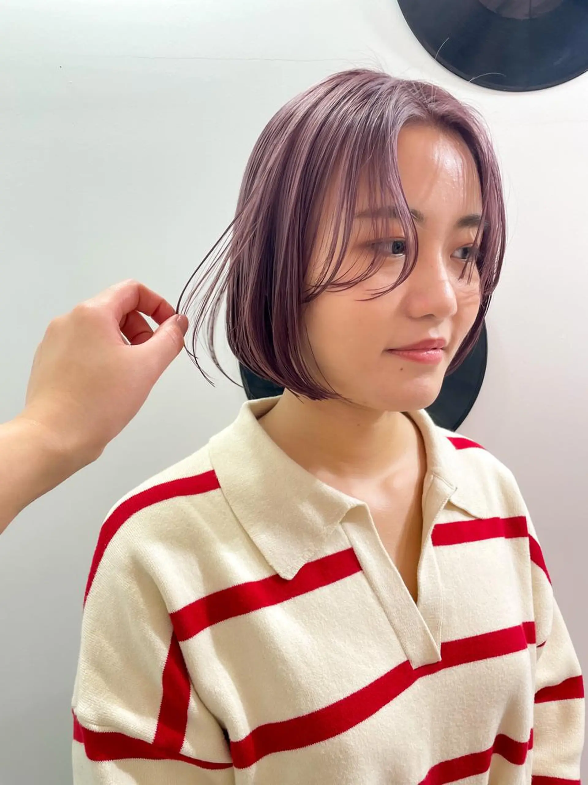 ミディアム カラー パーマ 💖美髪矯正💖 辻未侑のヘアスタイル
