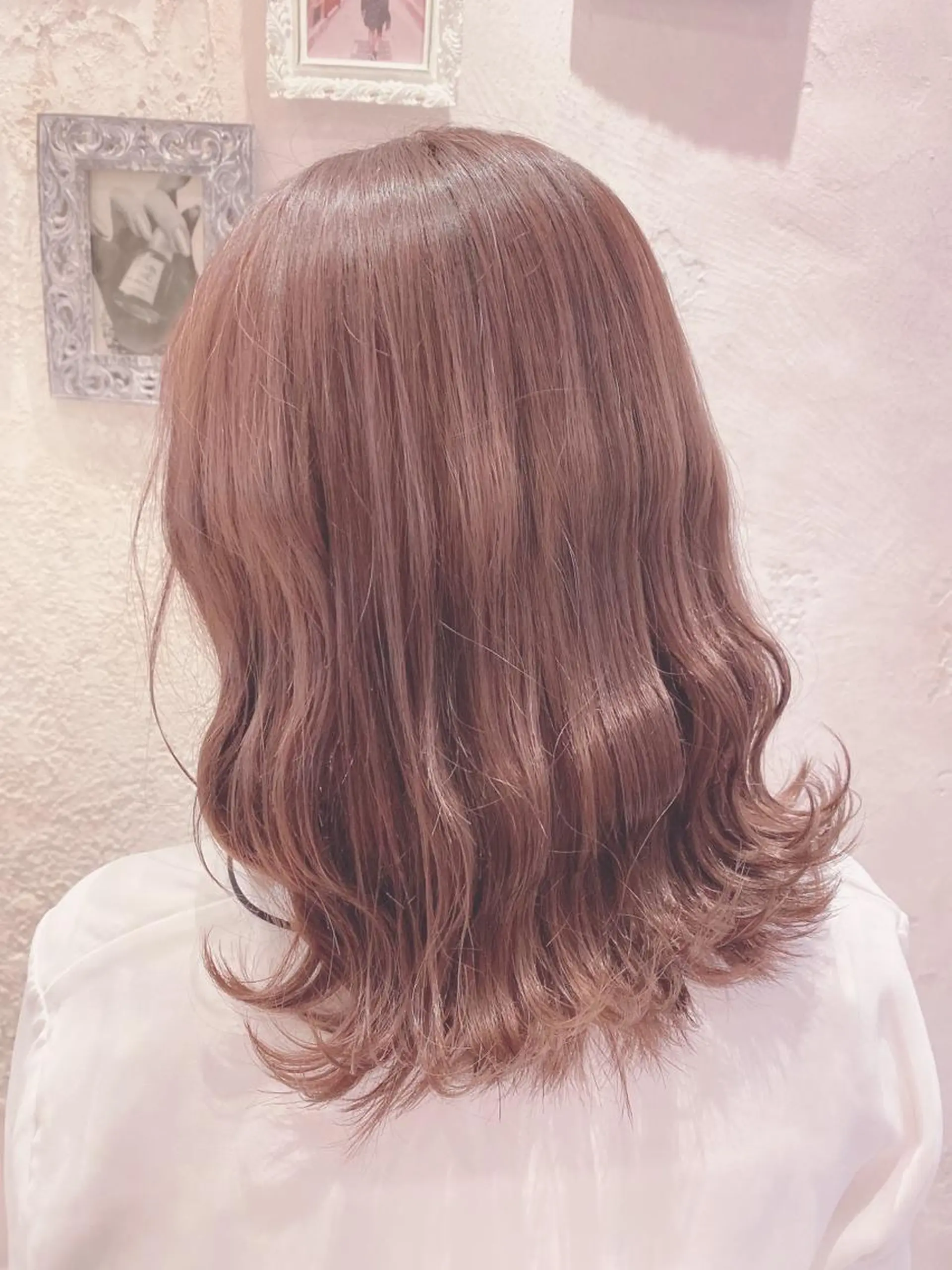 セミロング 韓国風ヘア✻透明感 カラー✻yukaのヘアスタイル