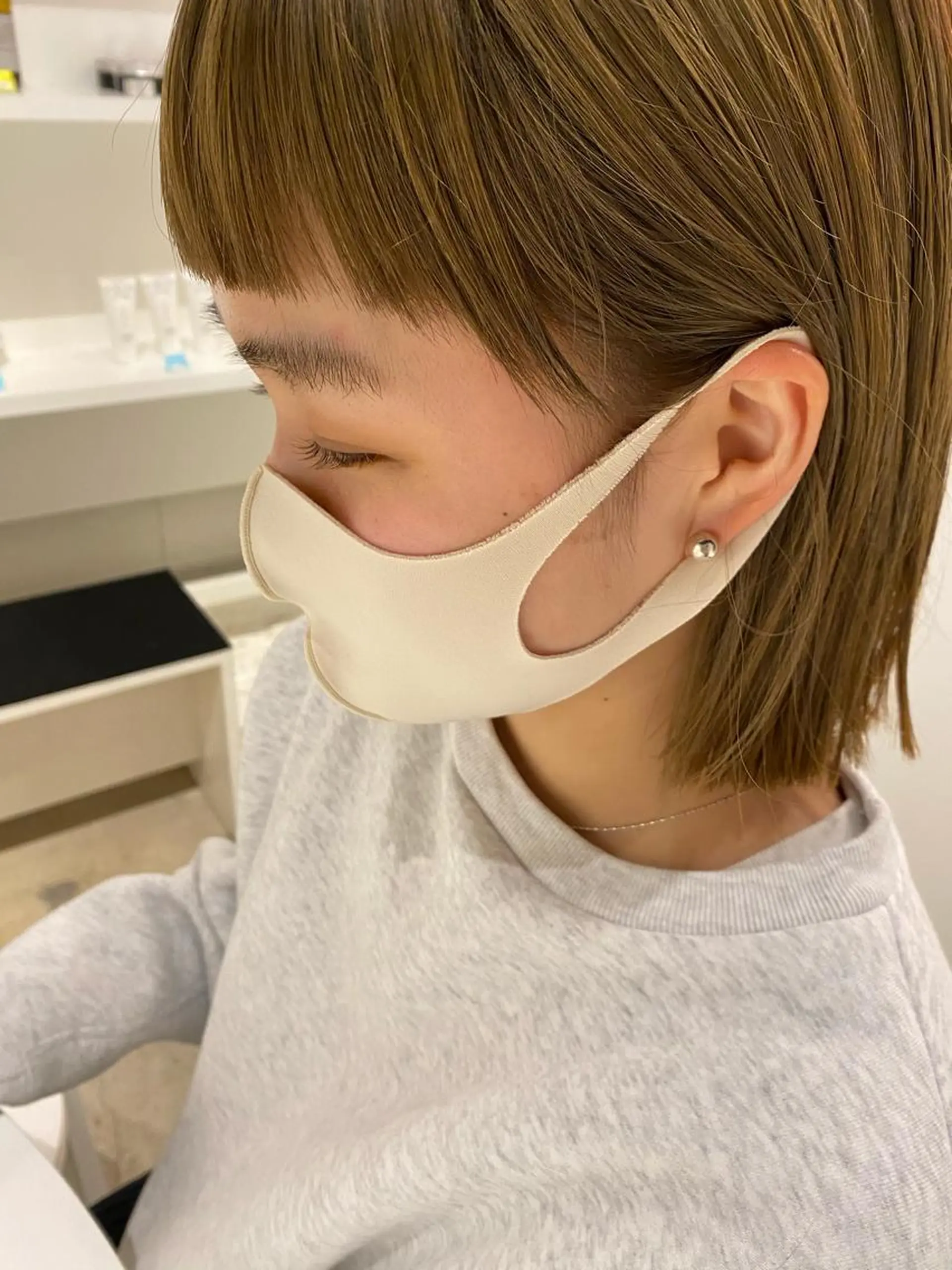 カラー ベージュカラー ダブルカラー ヘアカラー &72 takiのヘアスタイル