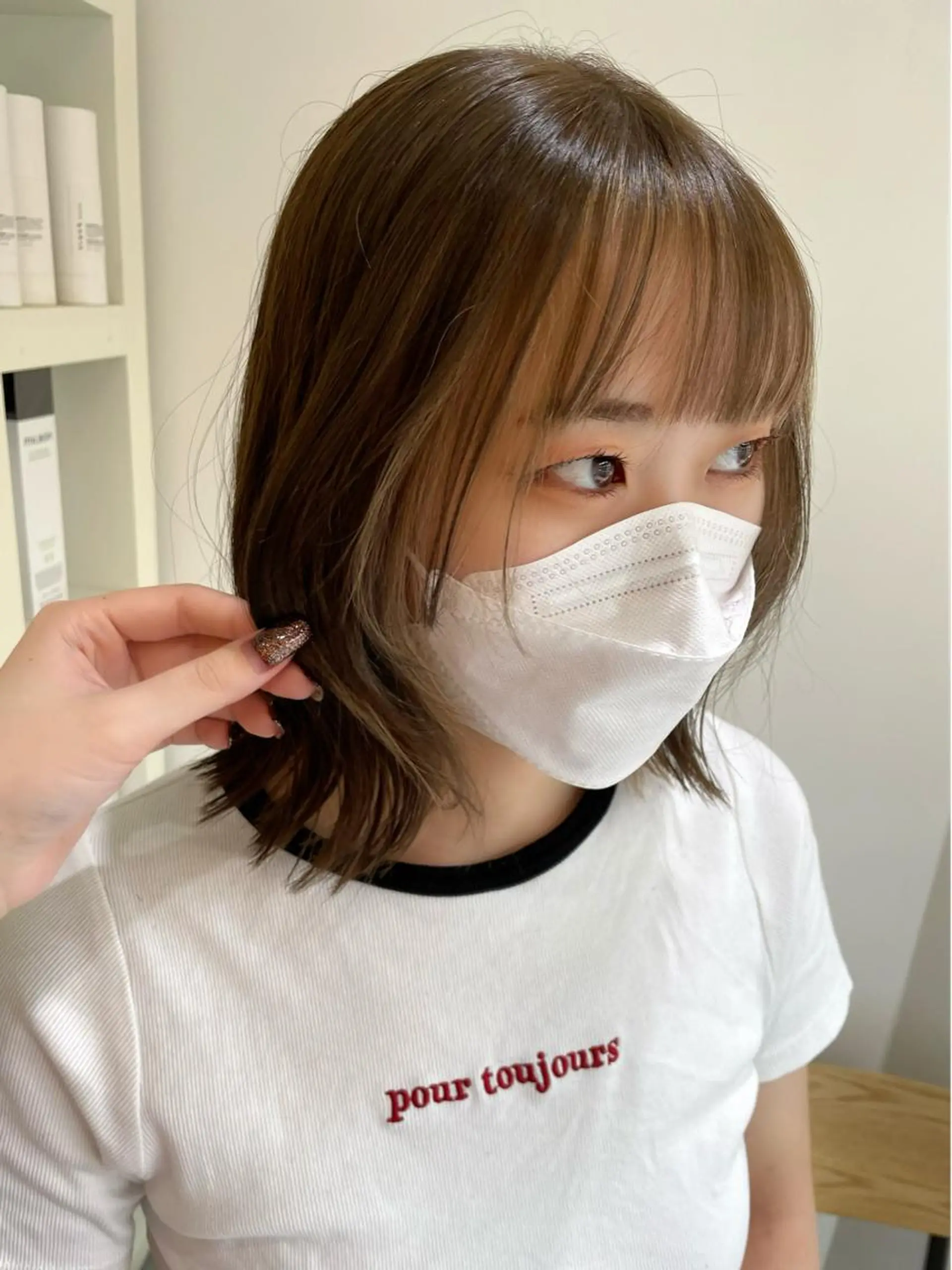 ミディアム カラー mir MIYUのヘアスタイル