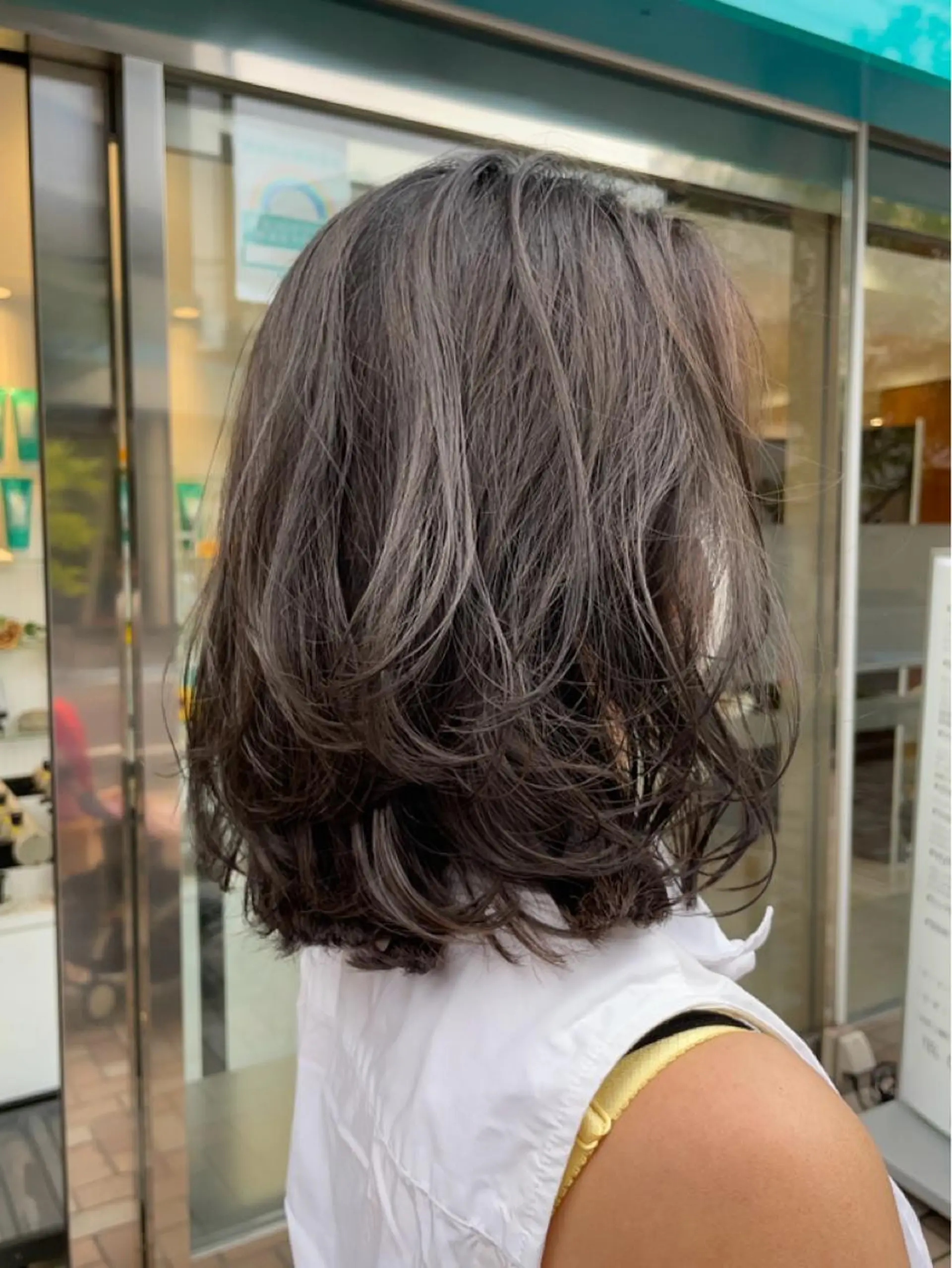 ミディアム カラー グレージュ 【大人ショート/ボブ モデル募集】　Seiのヘアスタイル