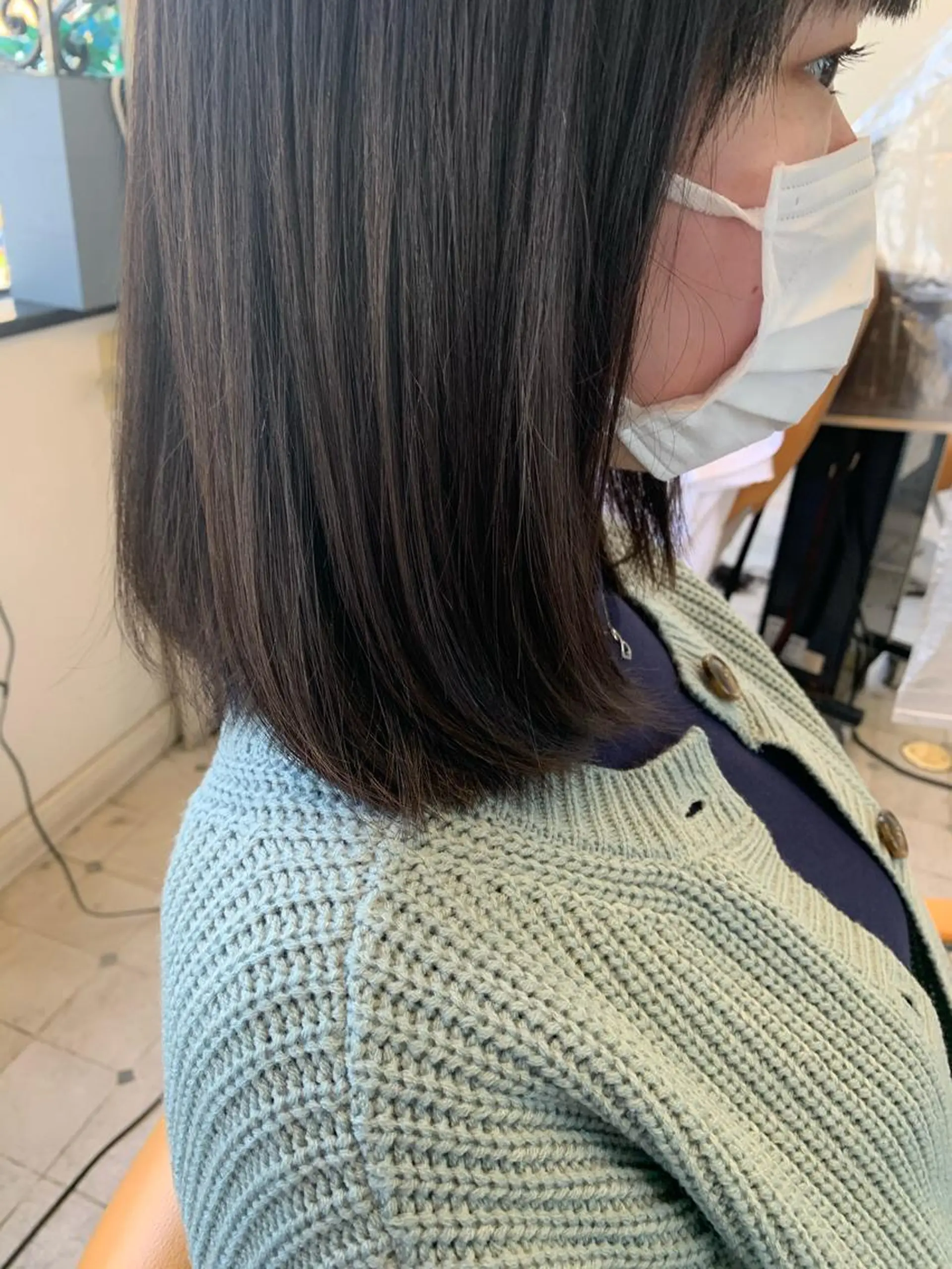 ミディアム 顔まわりレイヤー レイヤーカット 小沼采唯👧🏼 海好きオヌちゃんのヘアスタイル