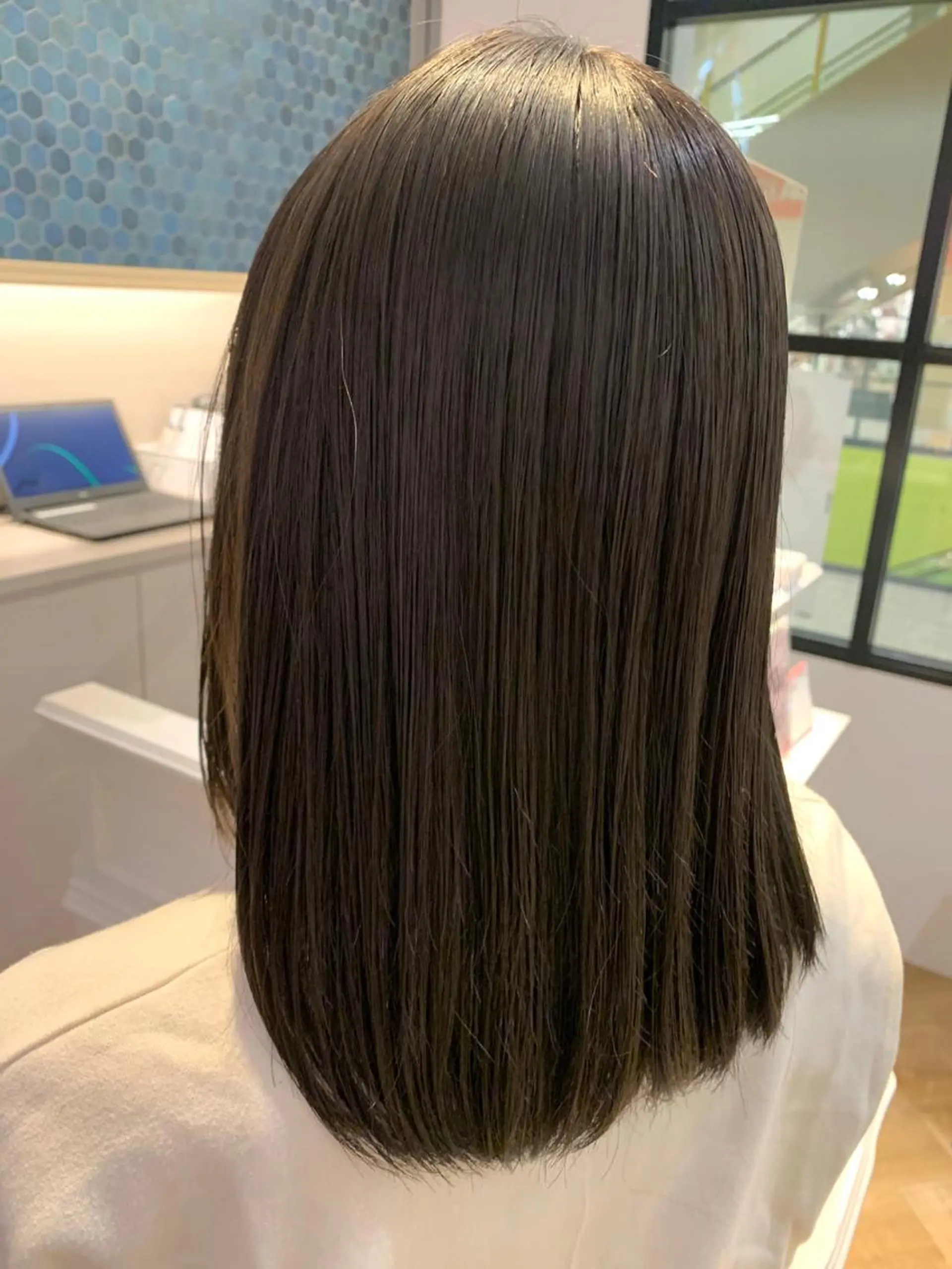 ミディアム カラー ＊ロングモデル＊ 清水菜穂香のヘアスタイル