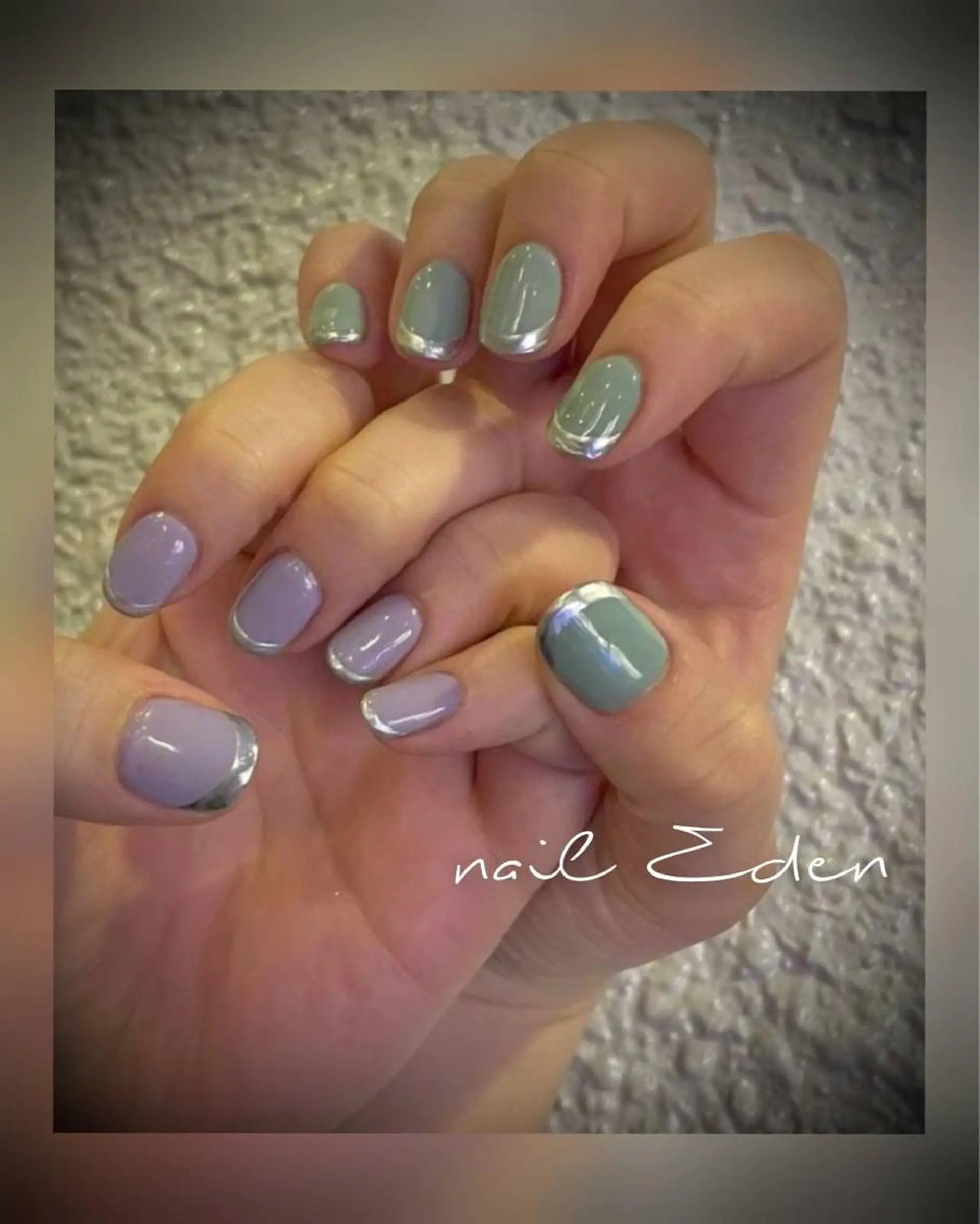 ネイル フレンチネイル 持ち込み Eden ♾️のネイルデザイン