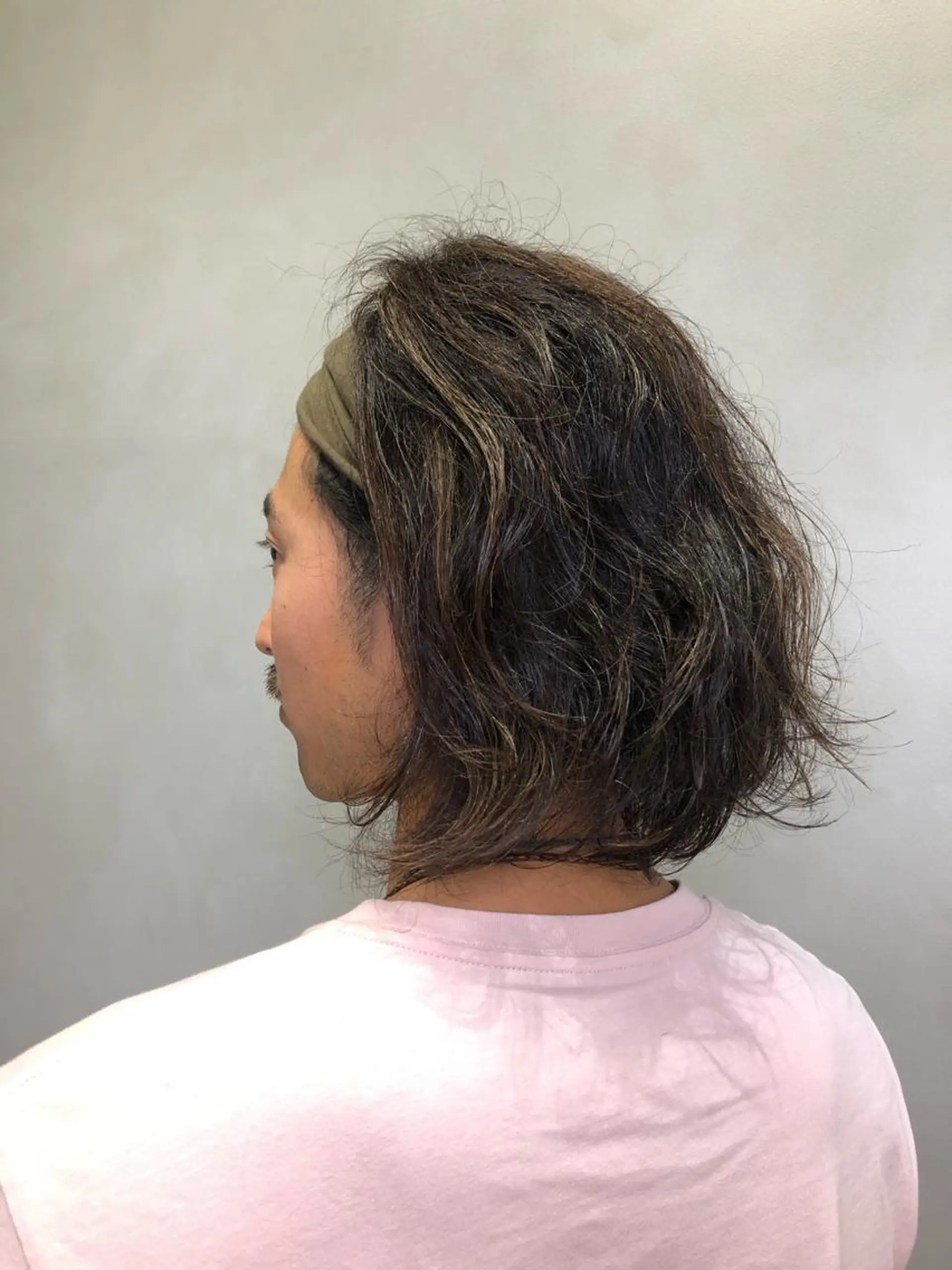 ミディアム カラー パーマ カット ヘアカラー トリートメント 16日~benji 福間店です 長木のヘアスタイル