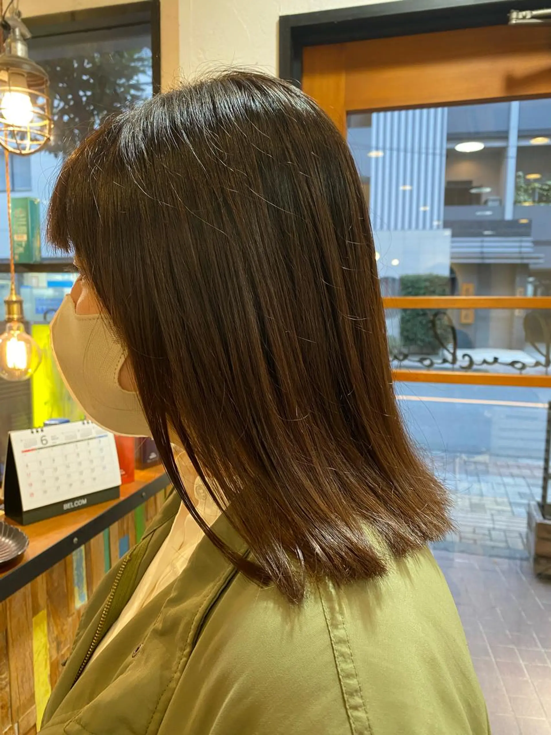 ミディアム カット ヘアカラー トリートメント Keshiki   hair design所属・くびれショート・ボブ カットorパーマ特化のヘアスタイル