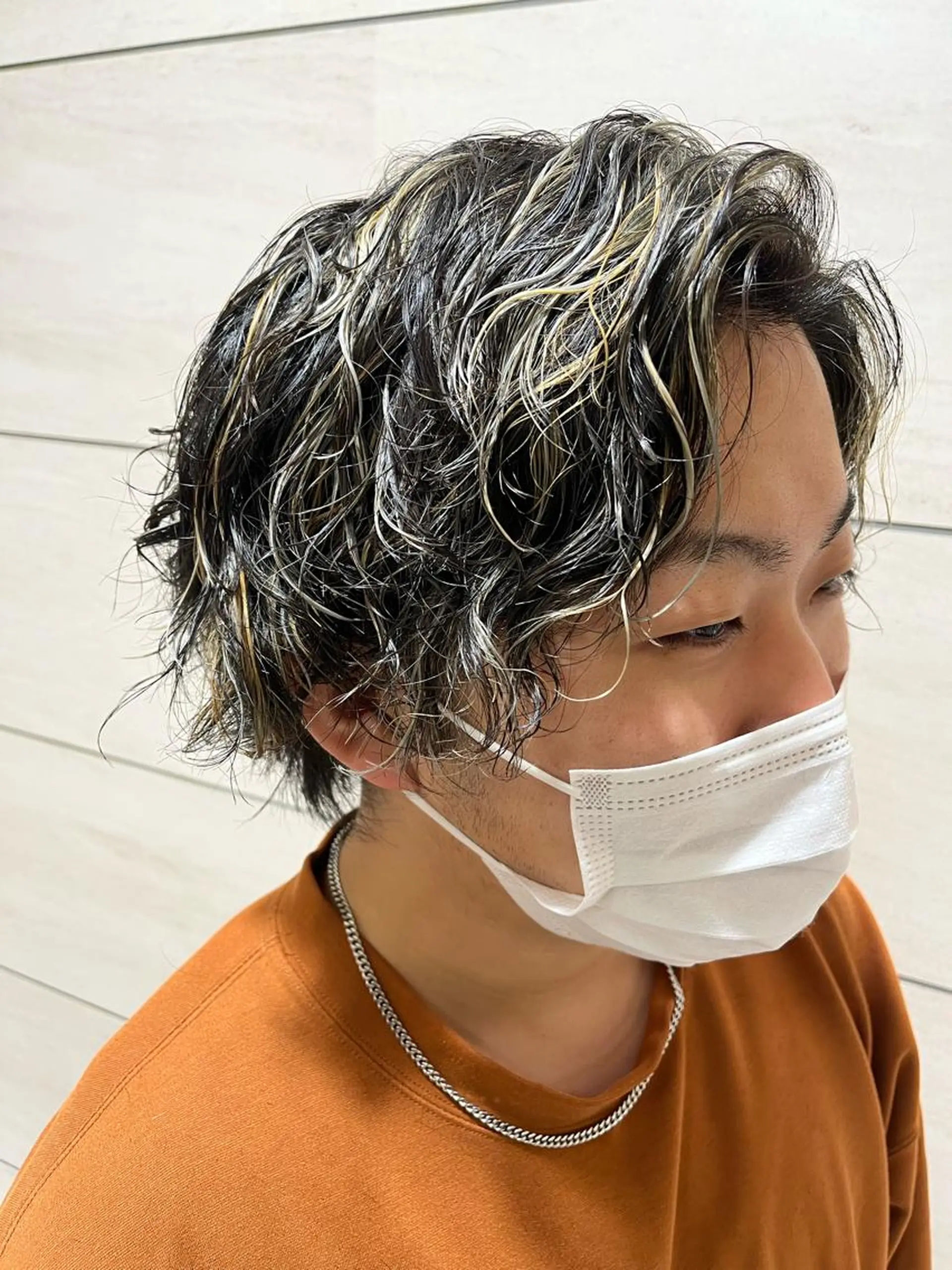 ミディアム カラー メンズ noll【今池駅前】 池田碧花のヘアスタイル