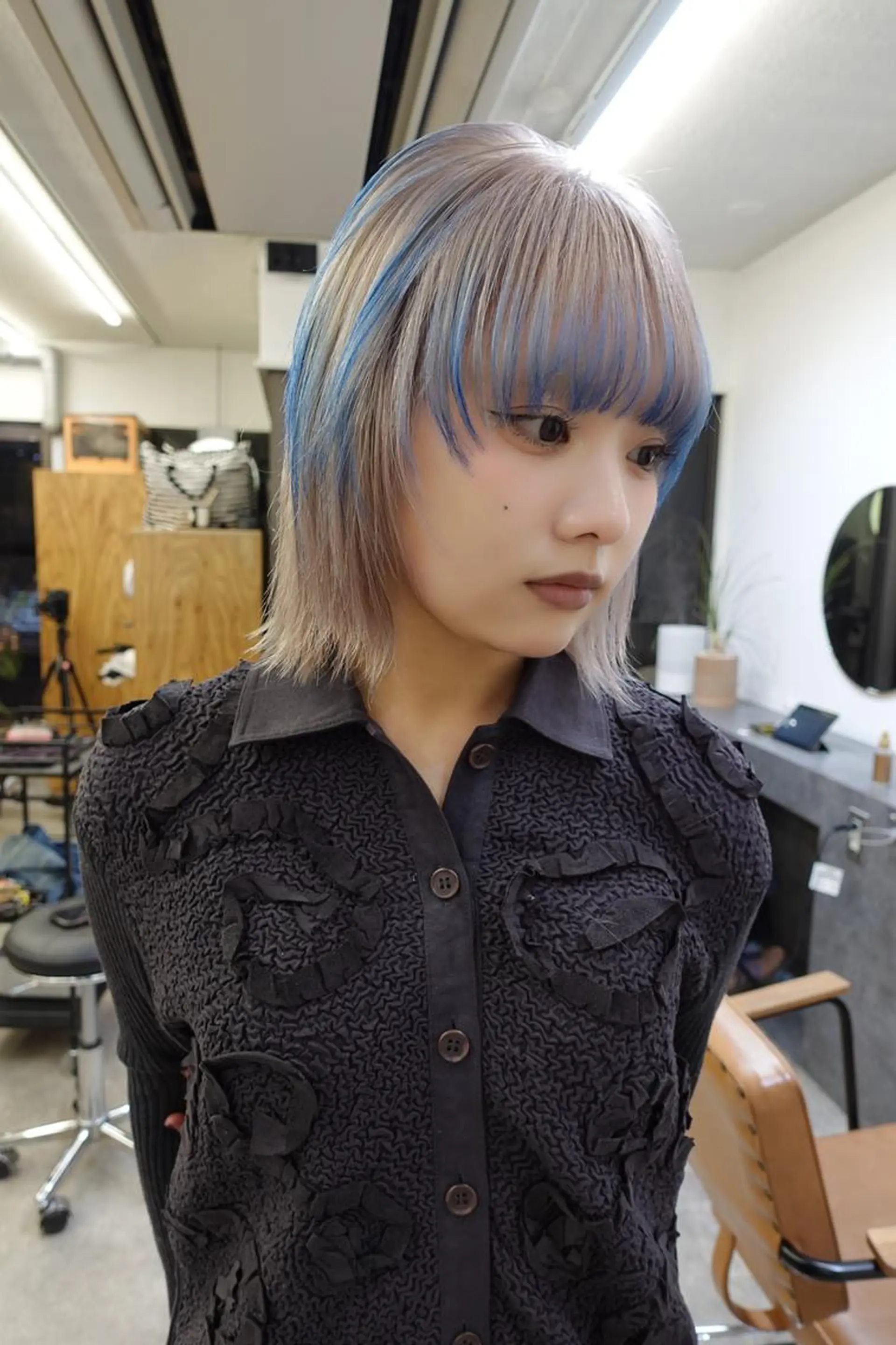 カラー ショート nelke/レイヤー 立川/ブリーチのヘアスタイル