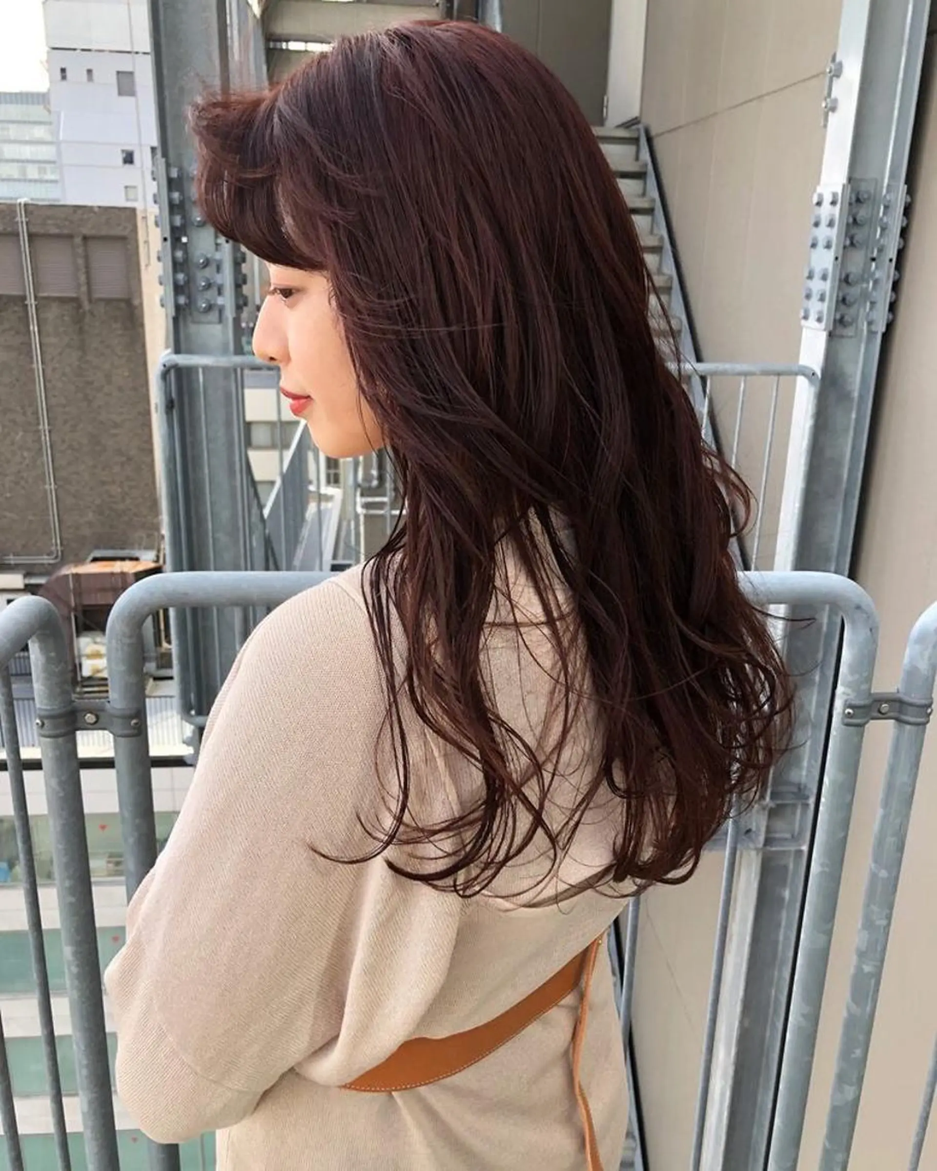 ロング カラー 本田 央介のヘアスタイル