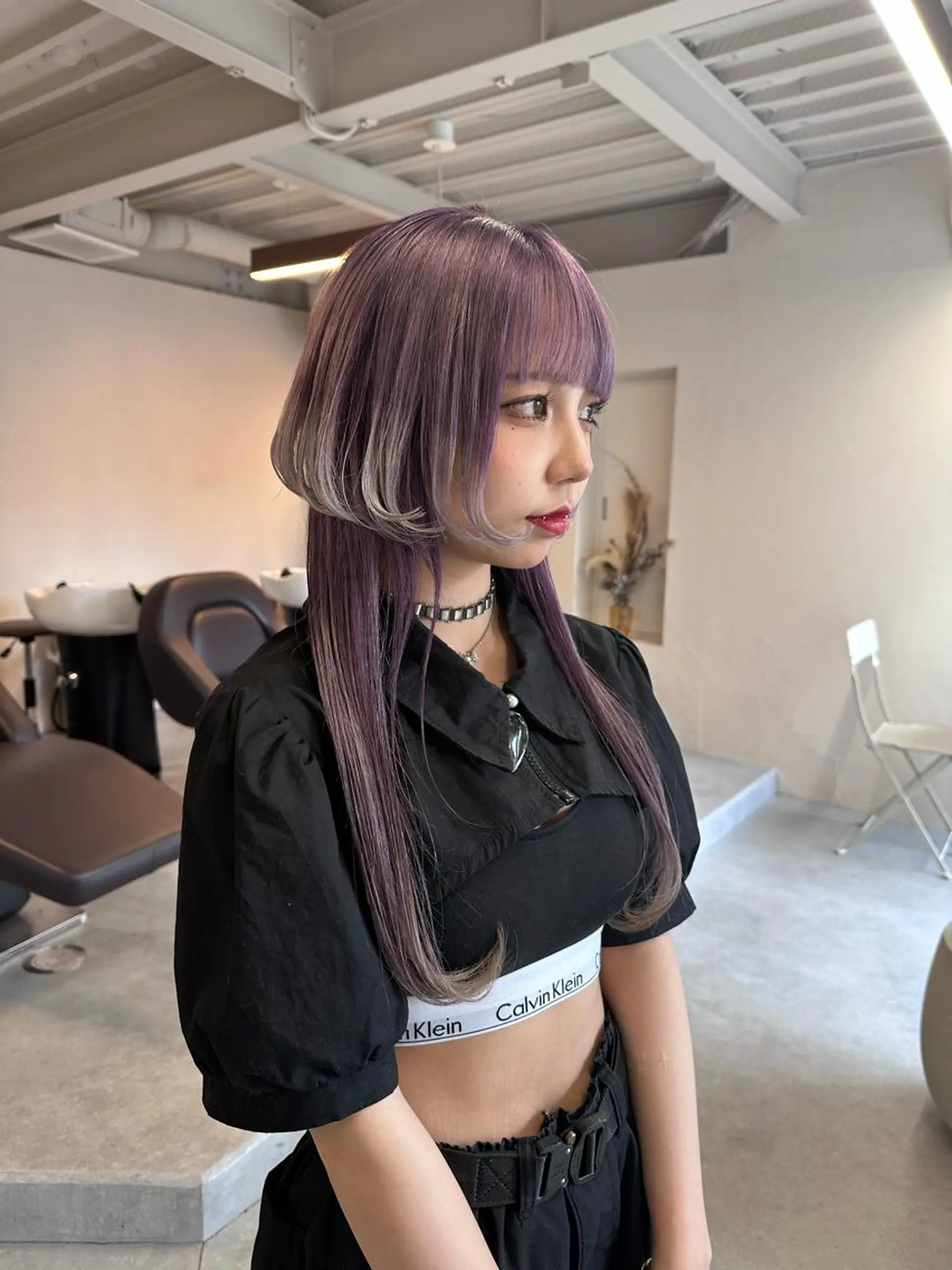 ロング カラー ハイトーン×似合わせ 🌱中川慎之介のヘアスタイル