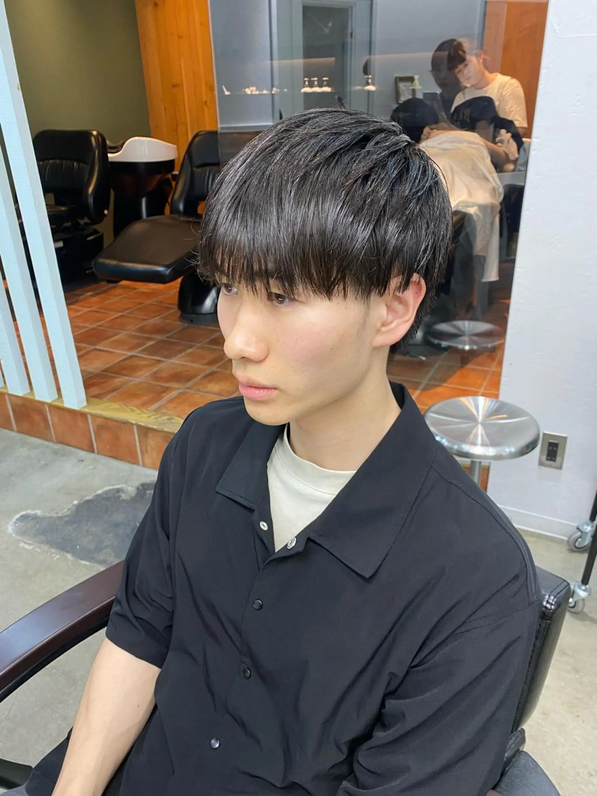 メンズ カット トリートメント レイヤーボブ/ 艶カラー/サナ🌼のヘアスタイル