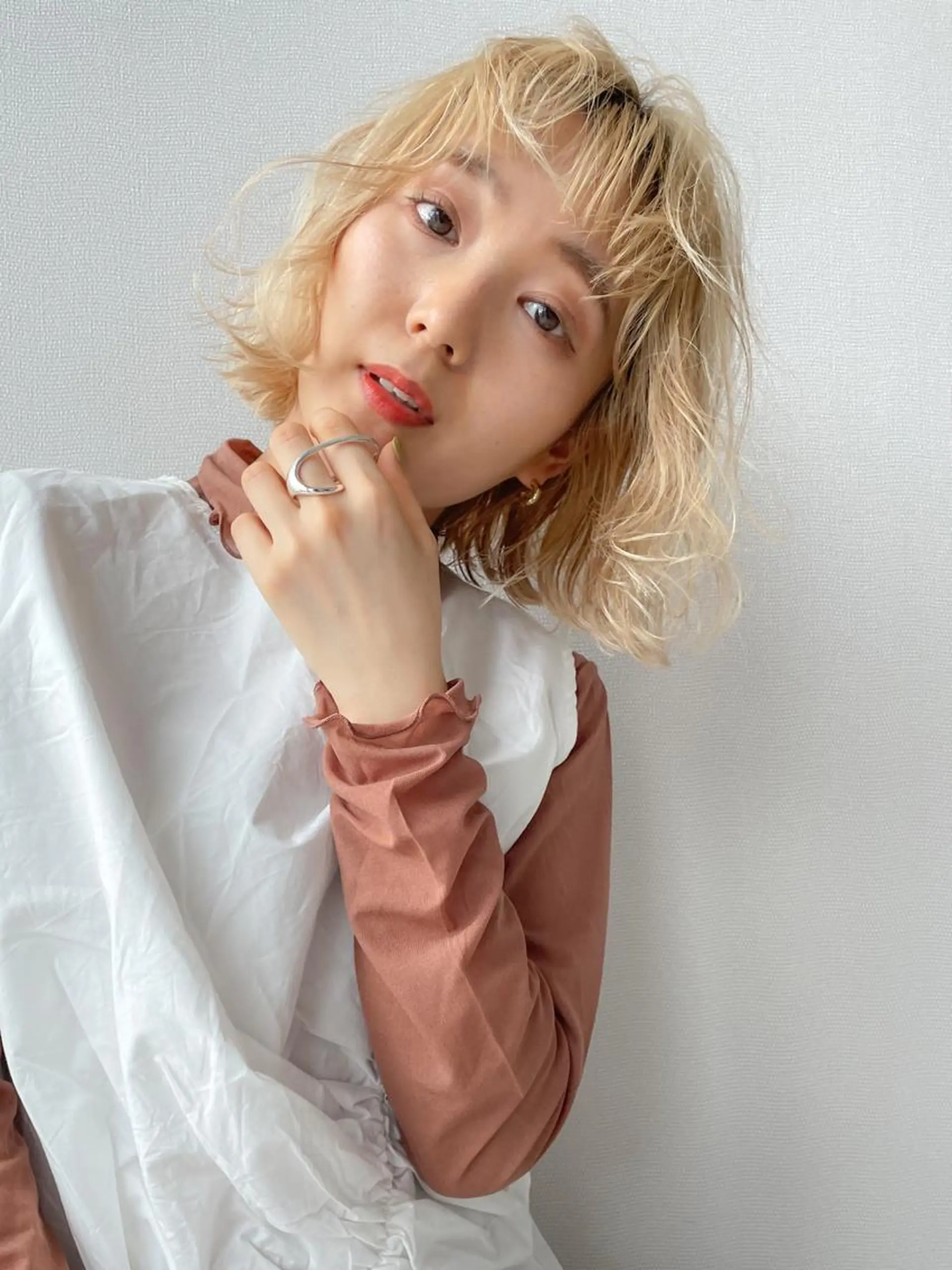 ミディアム 🌹ハッシュカット、 レイヤー韓国ヘア🌹のヘアスタイル