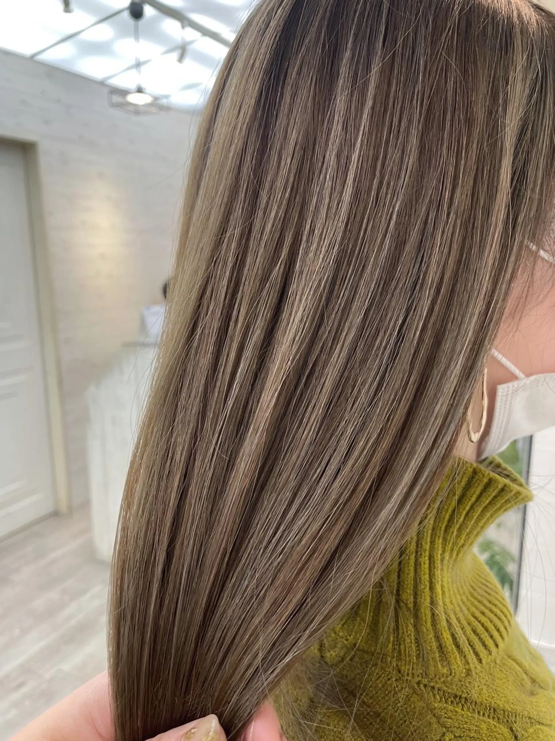 ロング カラー 前髪顔周り✂️店長 ❤️アマミヤ❤️のヘアスタイル