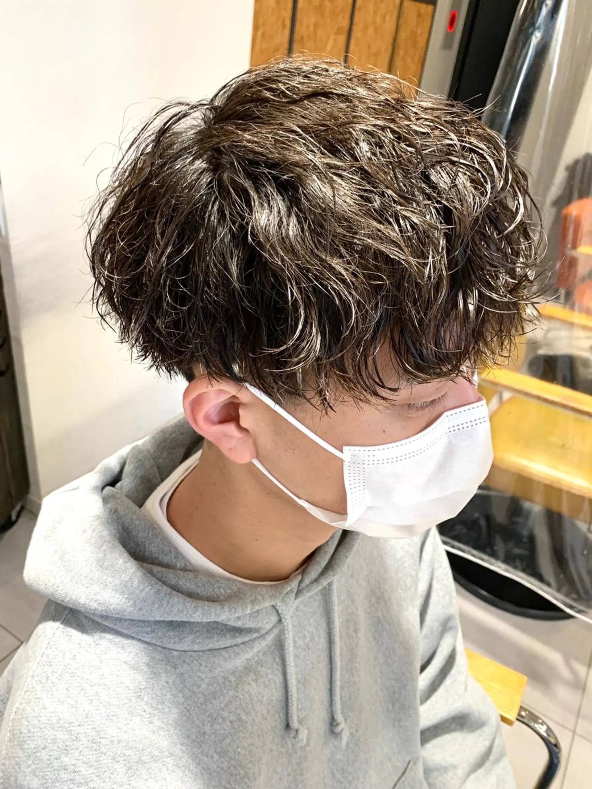 パーマ メンズ カット パーマ 森川 力のヘアスタイル
