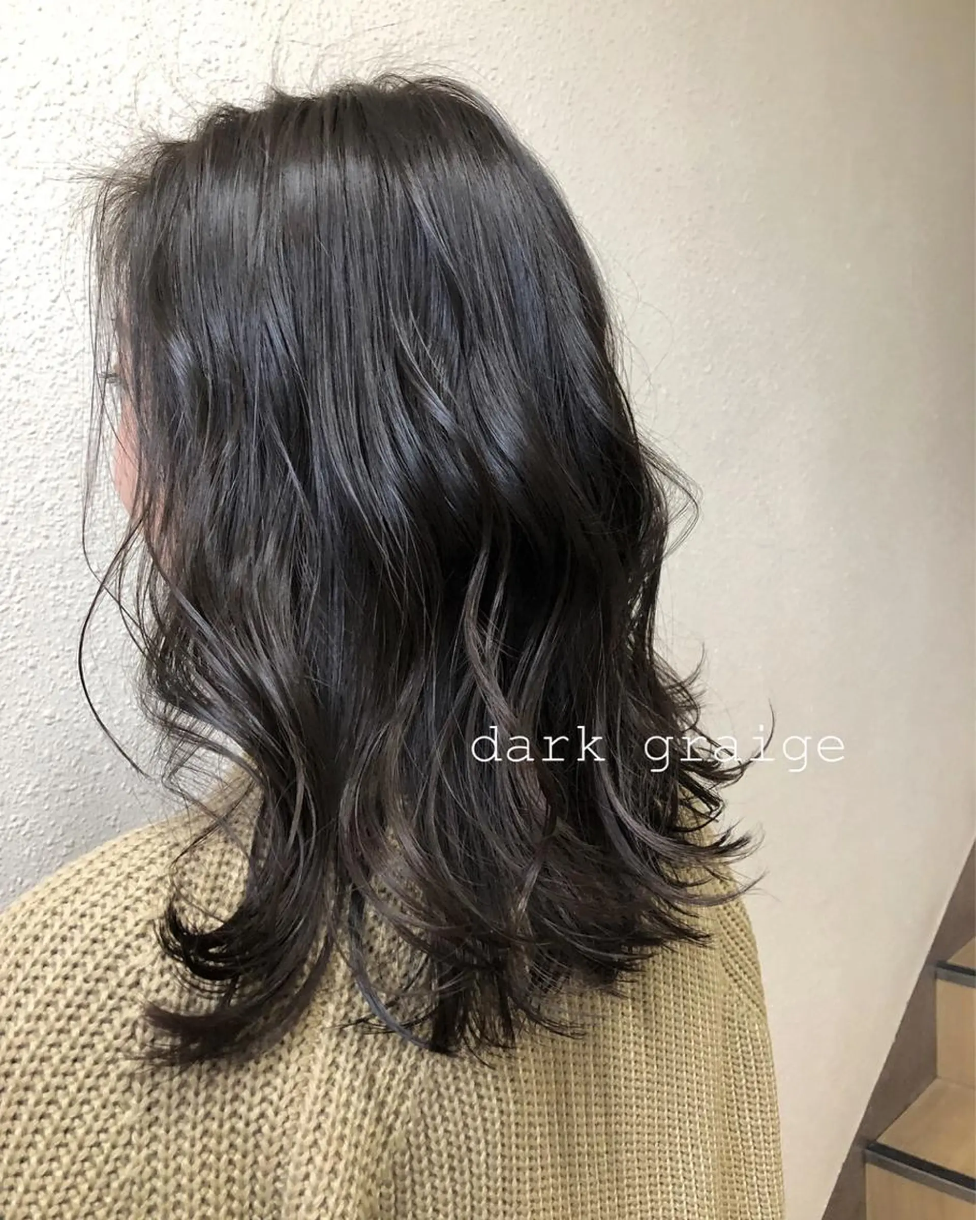 ミディアム カラー カット ヘアカラー ツキノキ ミナのヘアスタイル