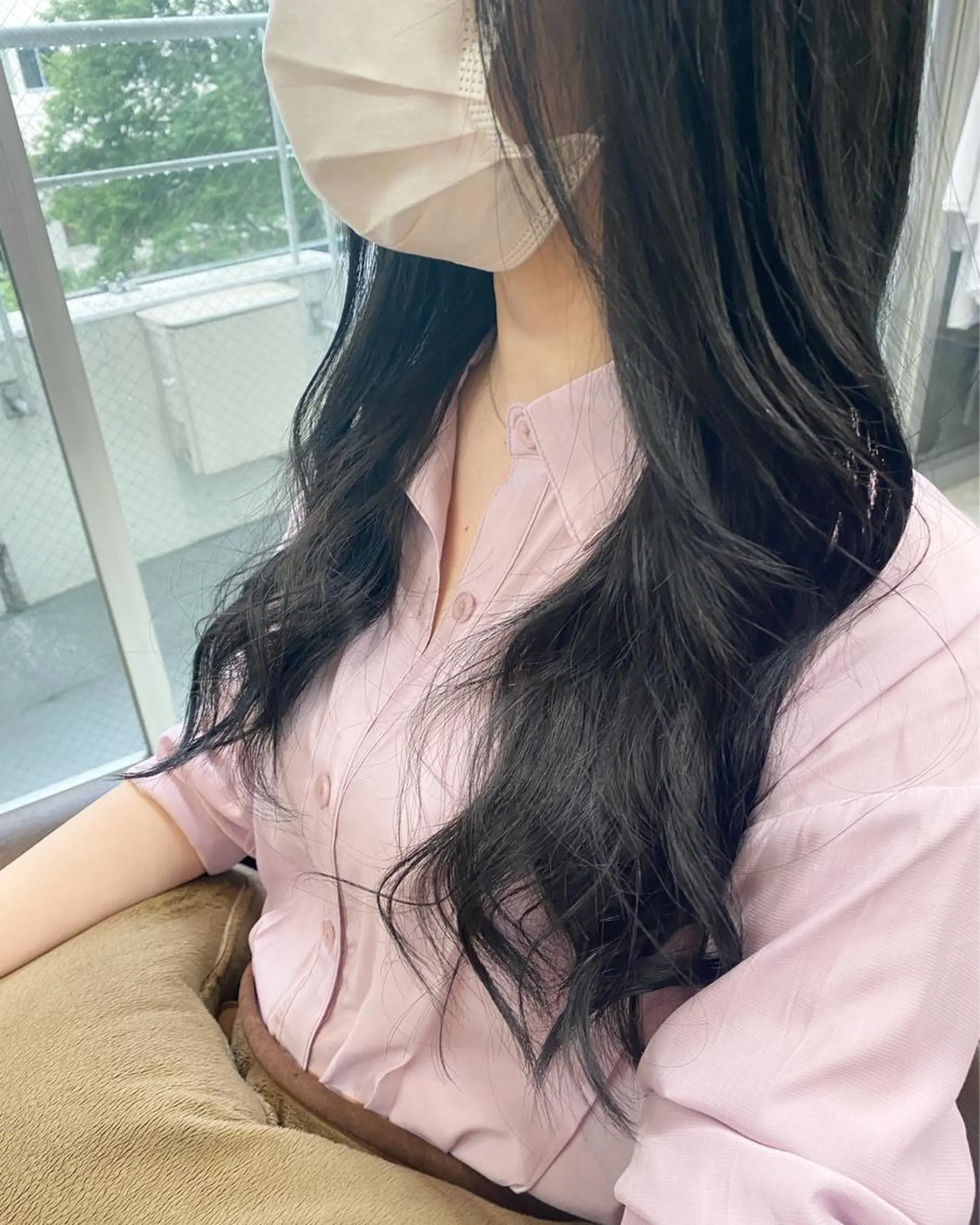 ロング カラー 後藤紗英/髪質改善 /オリーブベージュのヘアスタイル