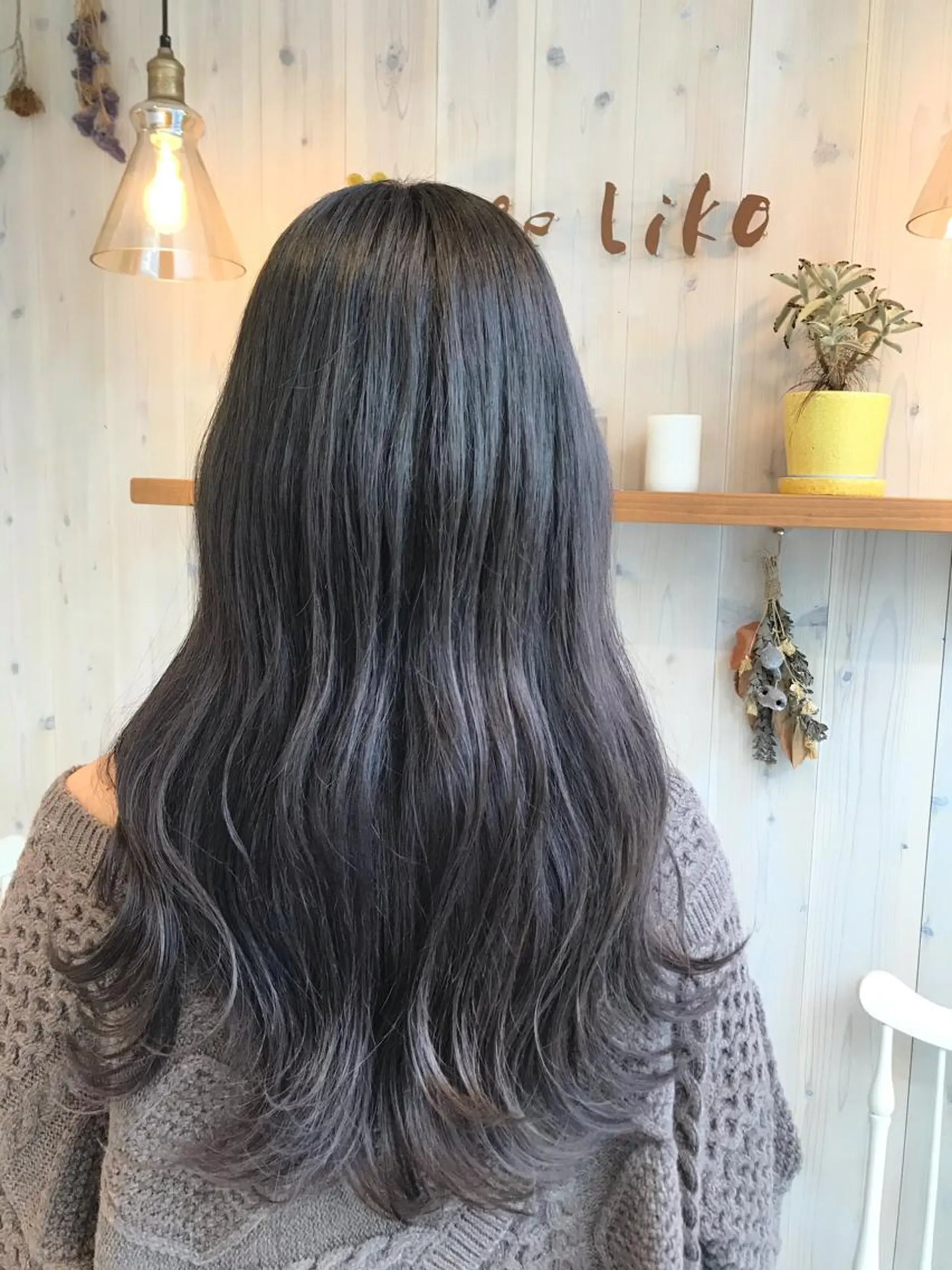 ロング カラー ブリーチ グレージュ 透明感カラー/ 寺田千雅子のヘアスタイル