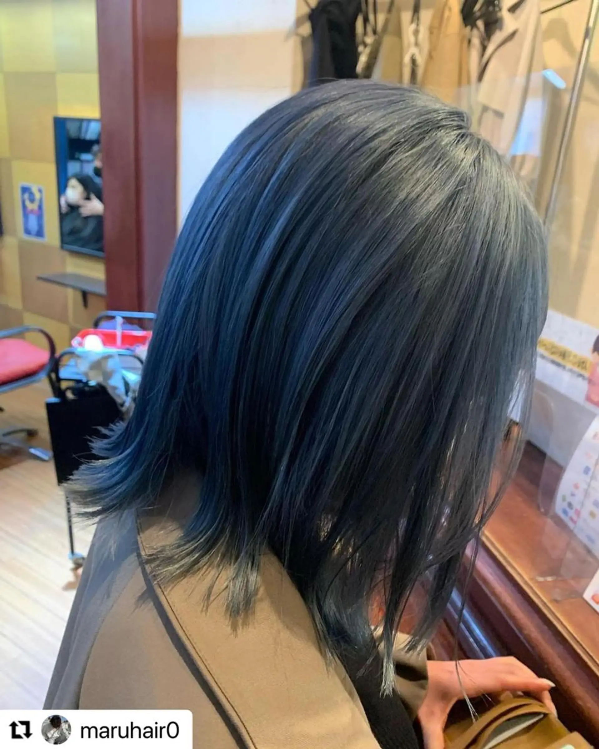 ミディアム カラー メンズ ブルーカラー 🩷Eny terrace🩷のヘアスタイル