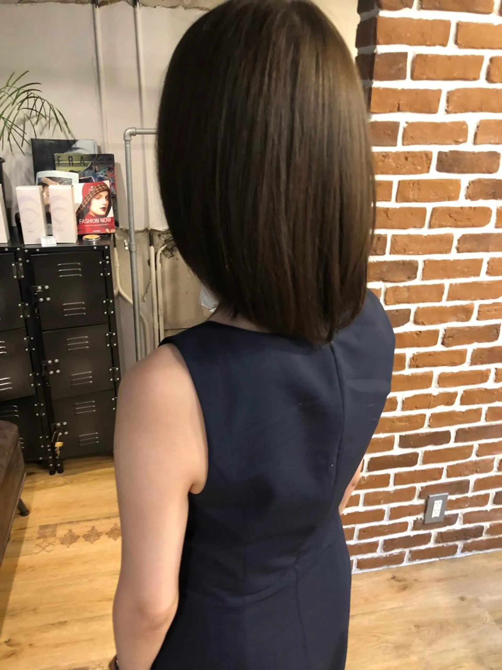 ミディアム 切りっぱなしボブ ミディアムパーマ ボブ 外国人風カラー ハイライト ショート職人 美容師【KENTA】のヘアスタイル