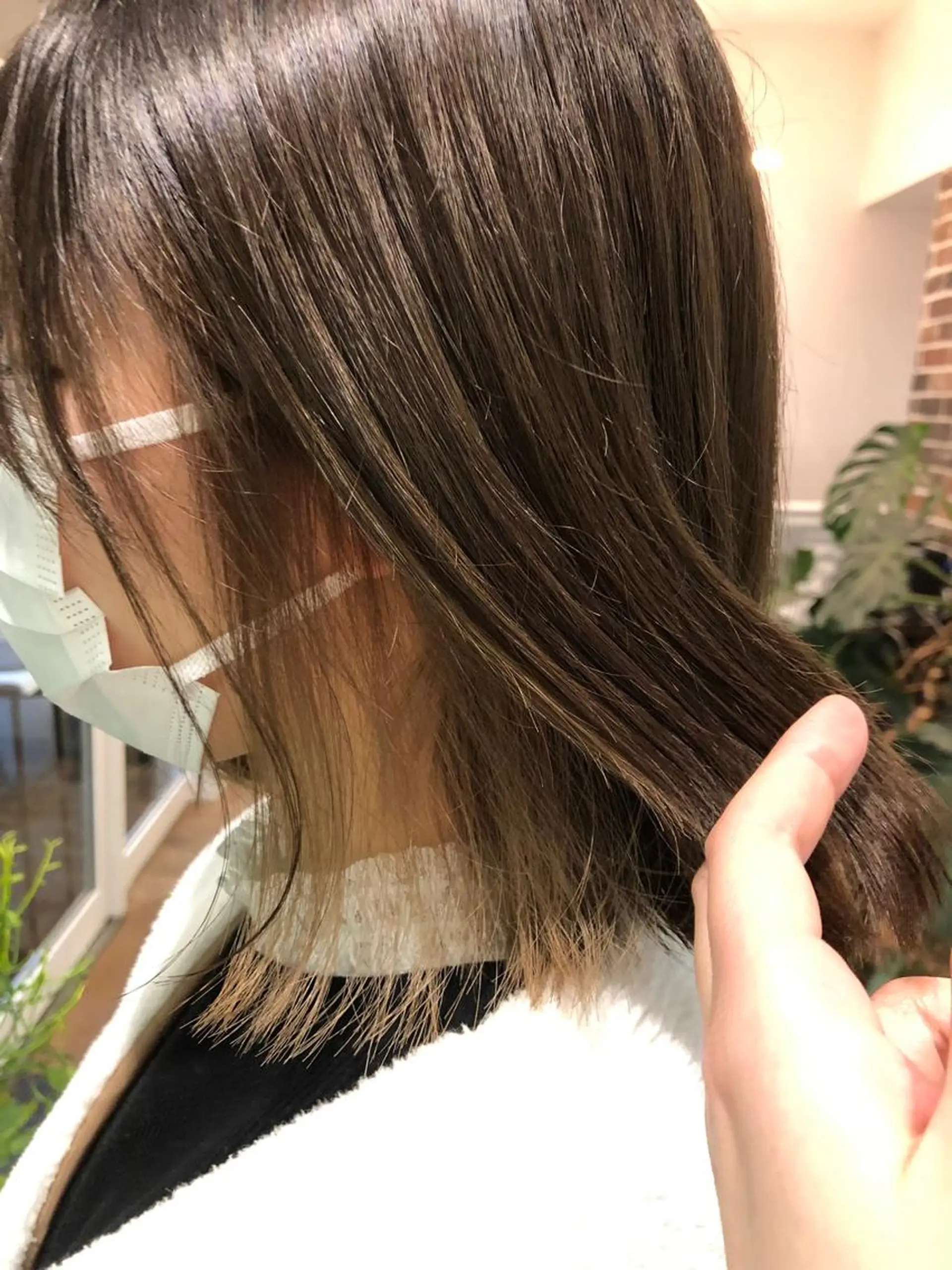 ミディアム カラー 山崎 和花のヘアスタイル