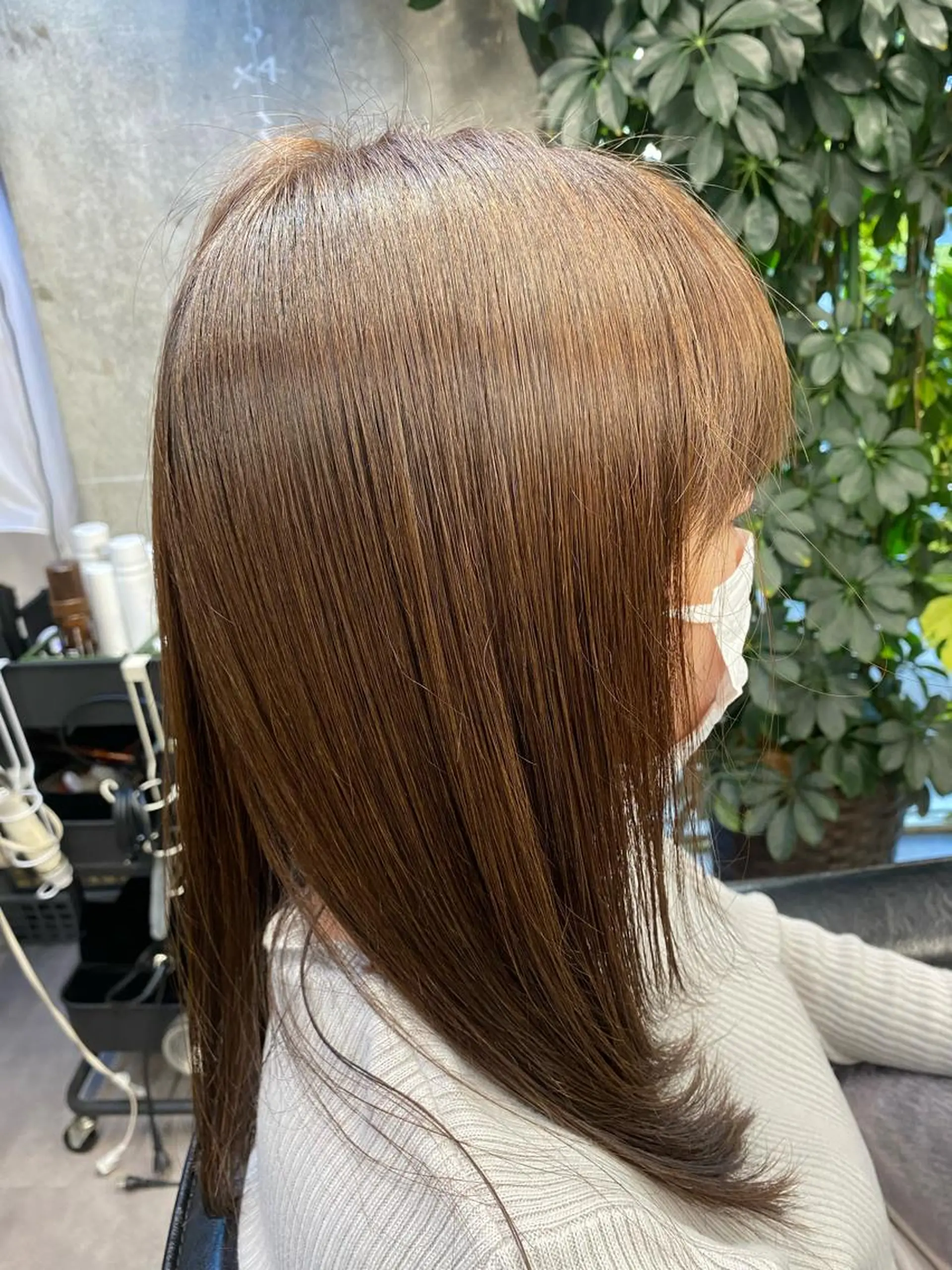セミロング ハイライト ショート･ウルフ✂︎ 安住有咲子のヘアスタイル